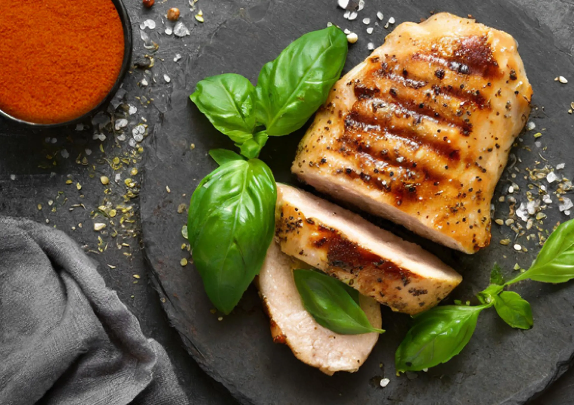 Poultry steak seasoned with Chicken Fix Poultry steak seasoned with Chicken Fix