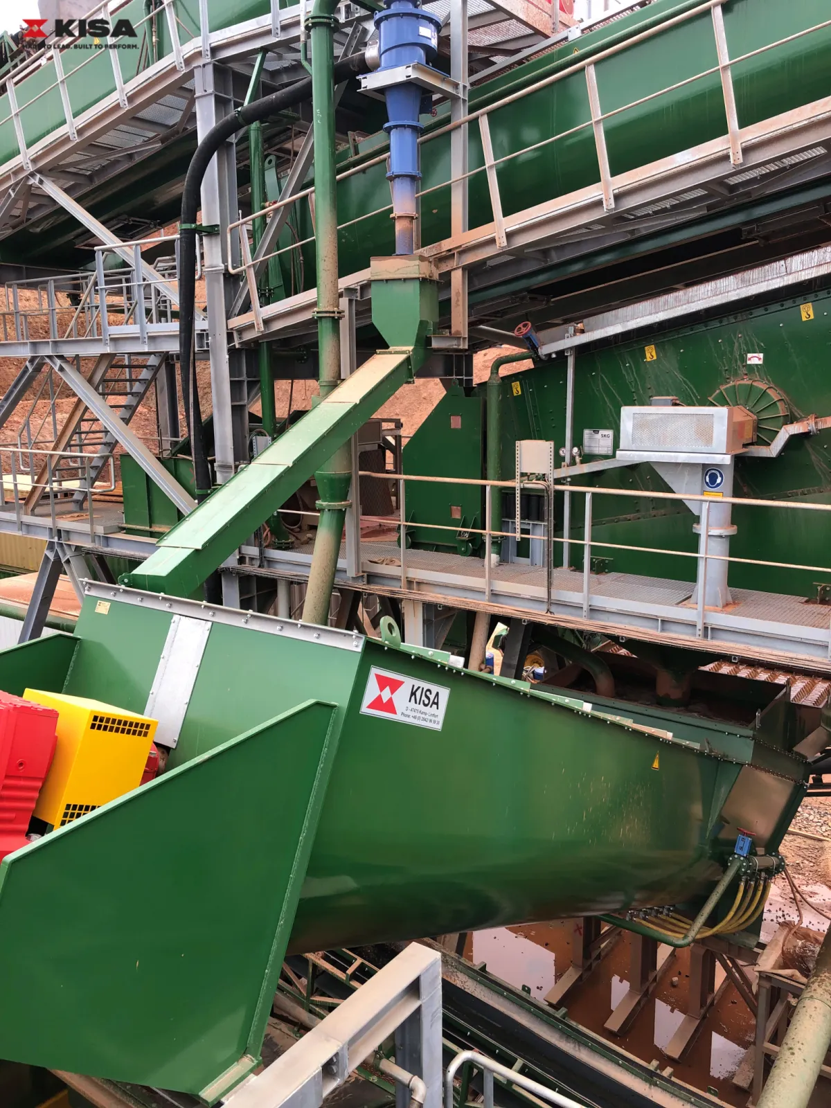 Wash- and dewatering screws