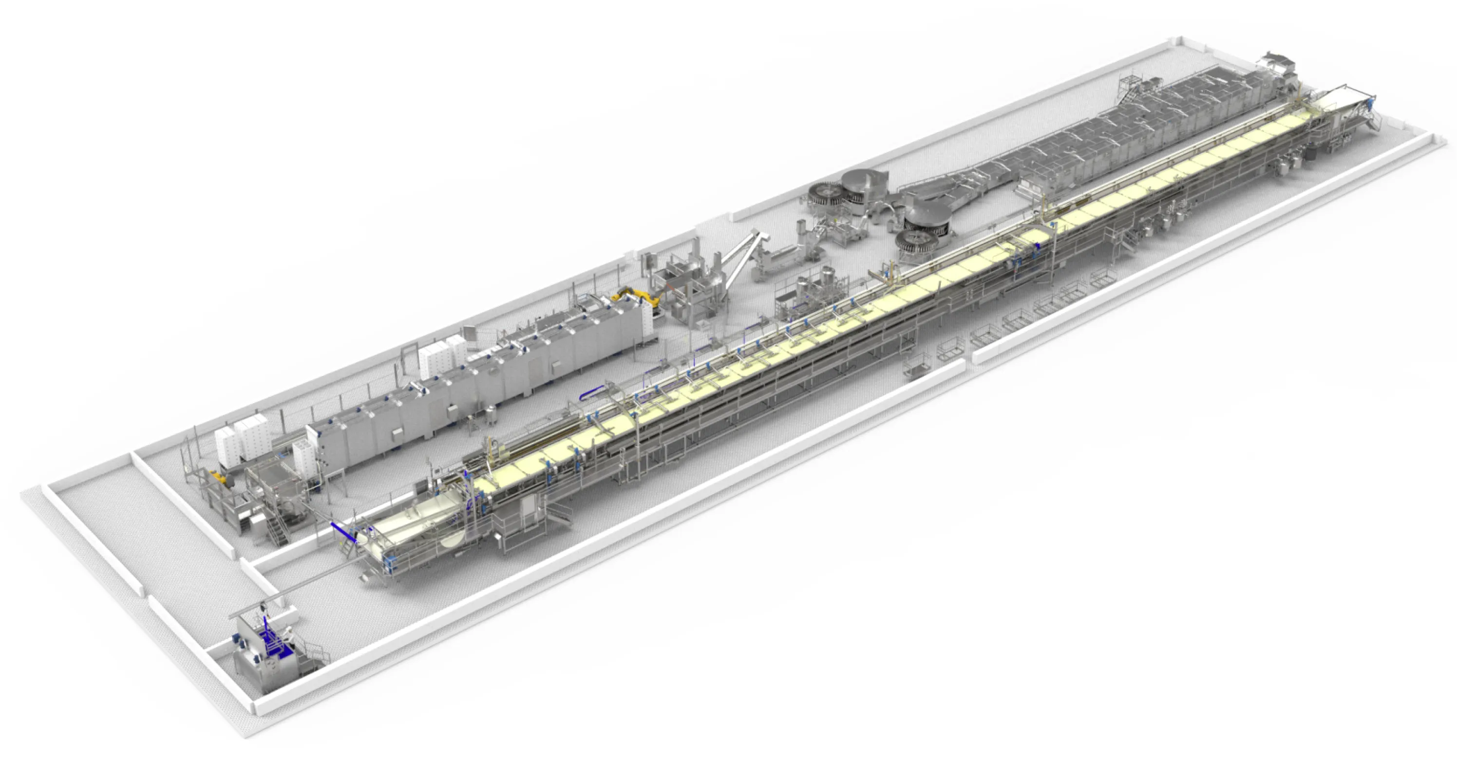 Production line for pasta filata