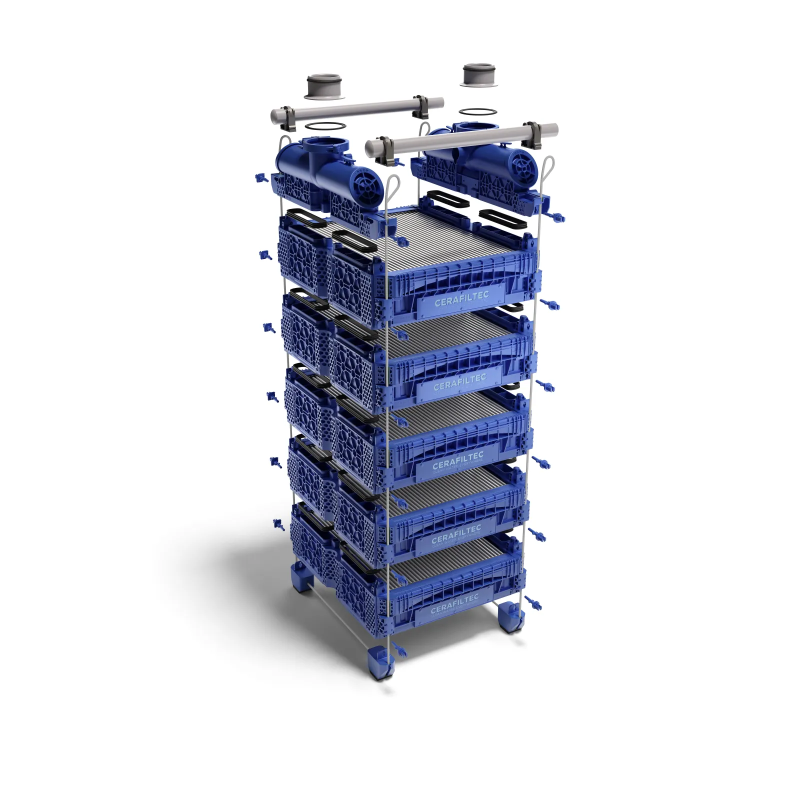 Assembled Filtration Tower – Blue