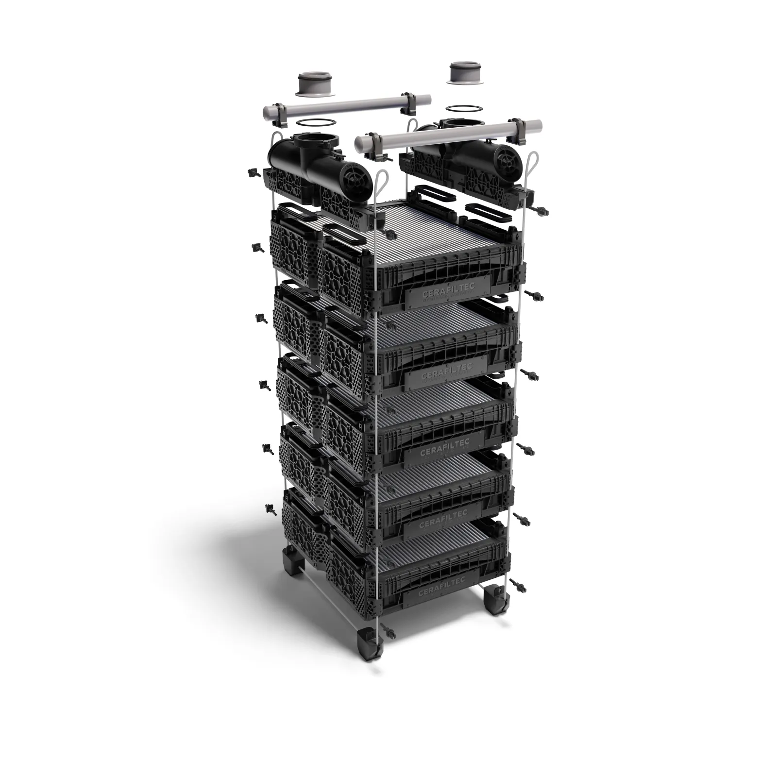 Assembled Filtration Tower – Black
