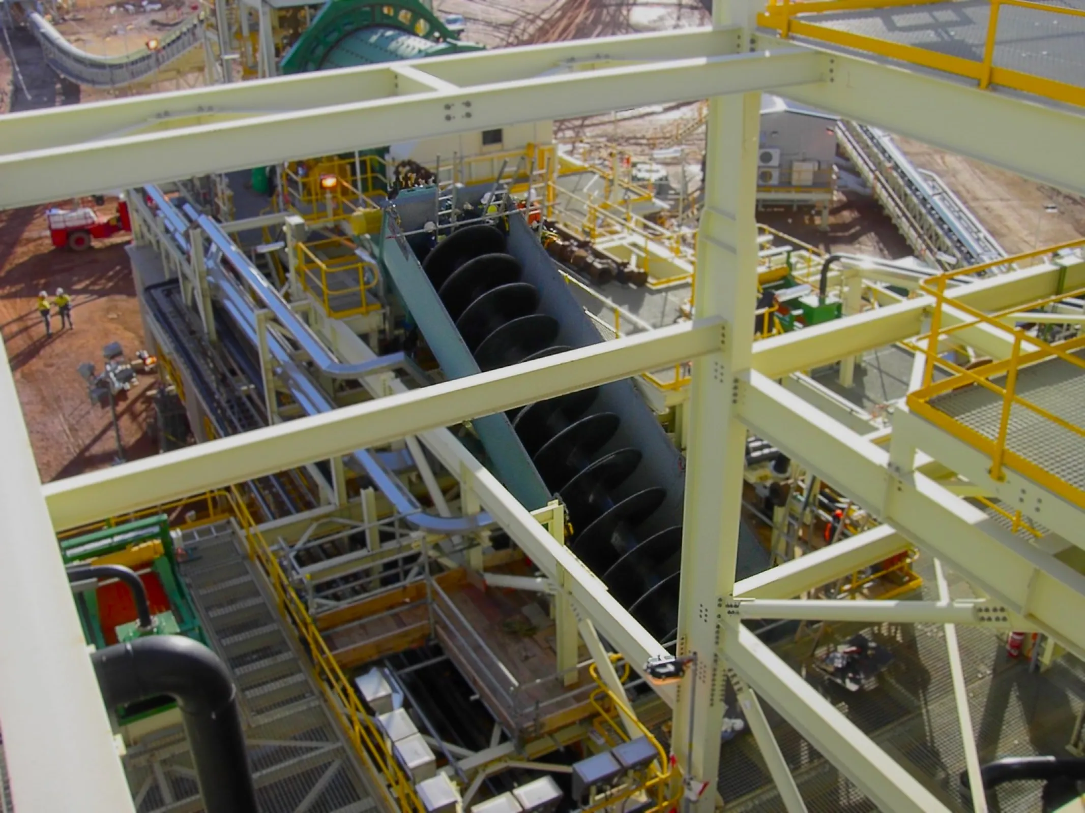 Wash- and dewatering screws 9