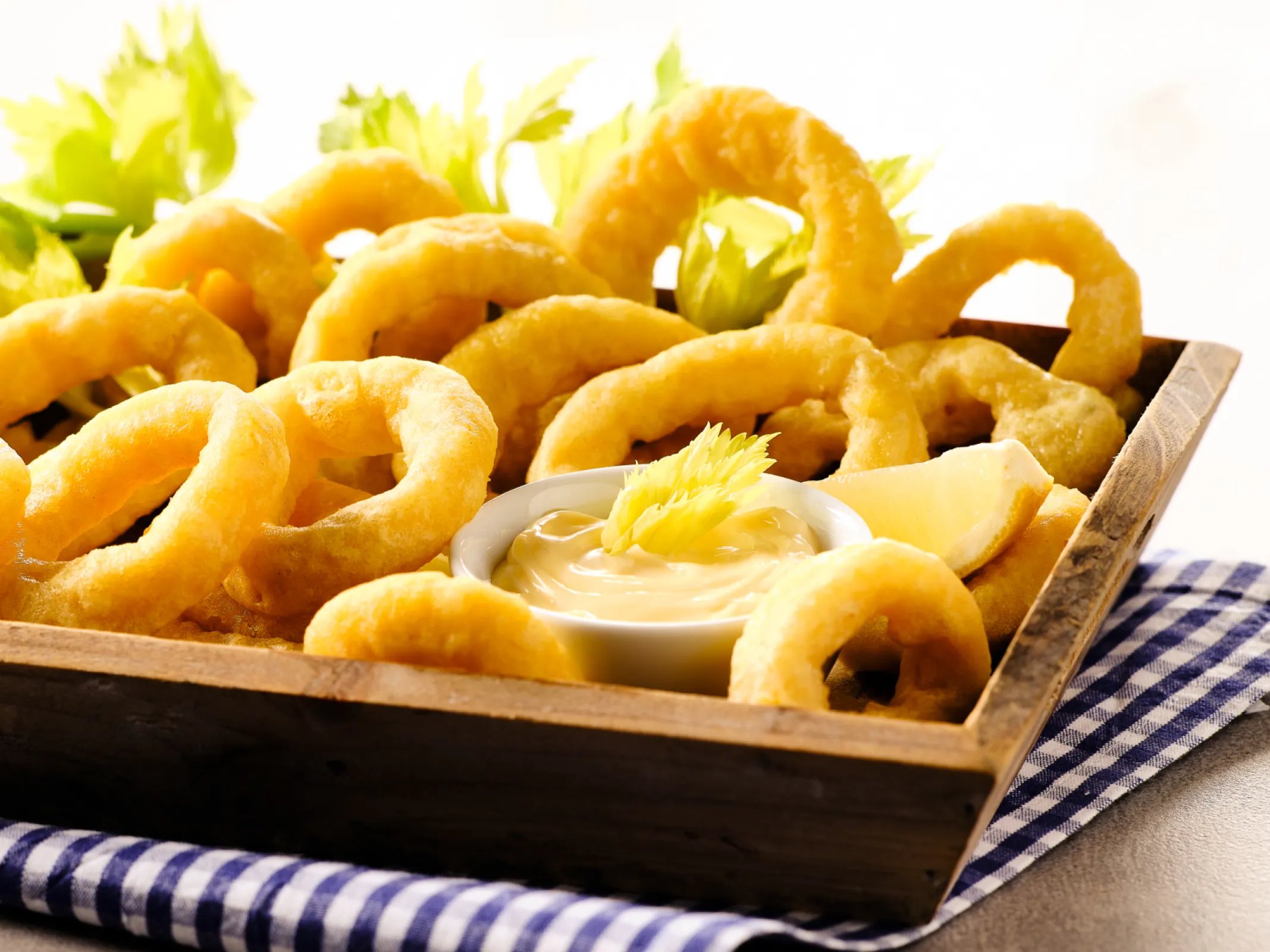 Classic tempura for calamari rings