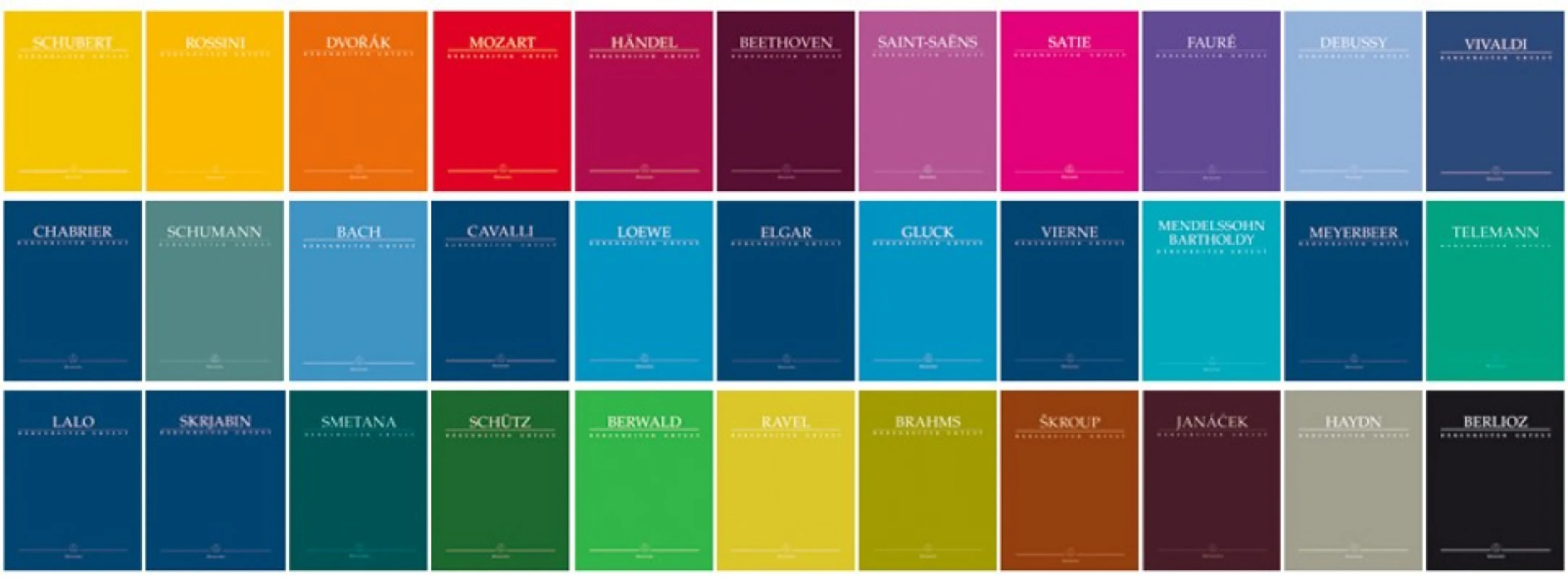 Our Urtext editions dedicate a specific colour to each composer