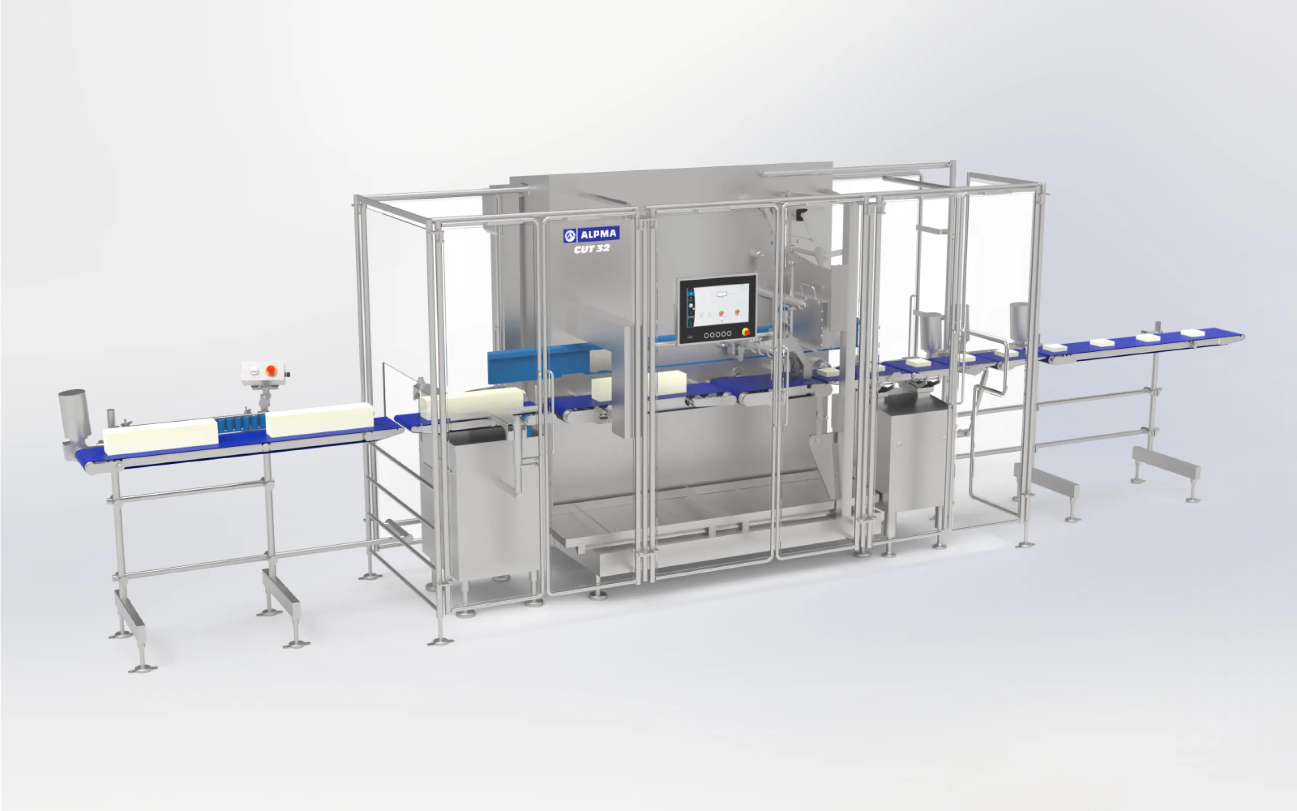 Portion cutter for cutting bars into fixed-weight portions