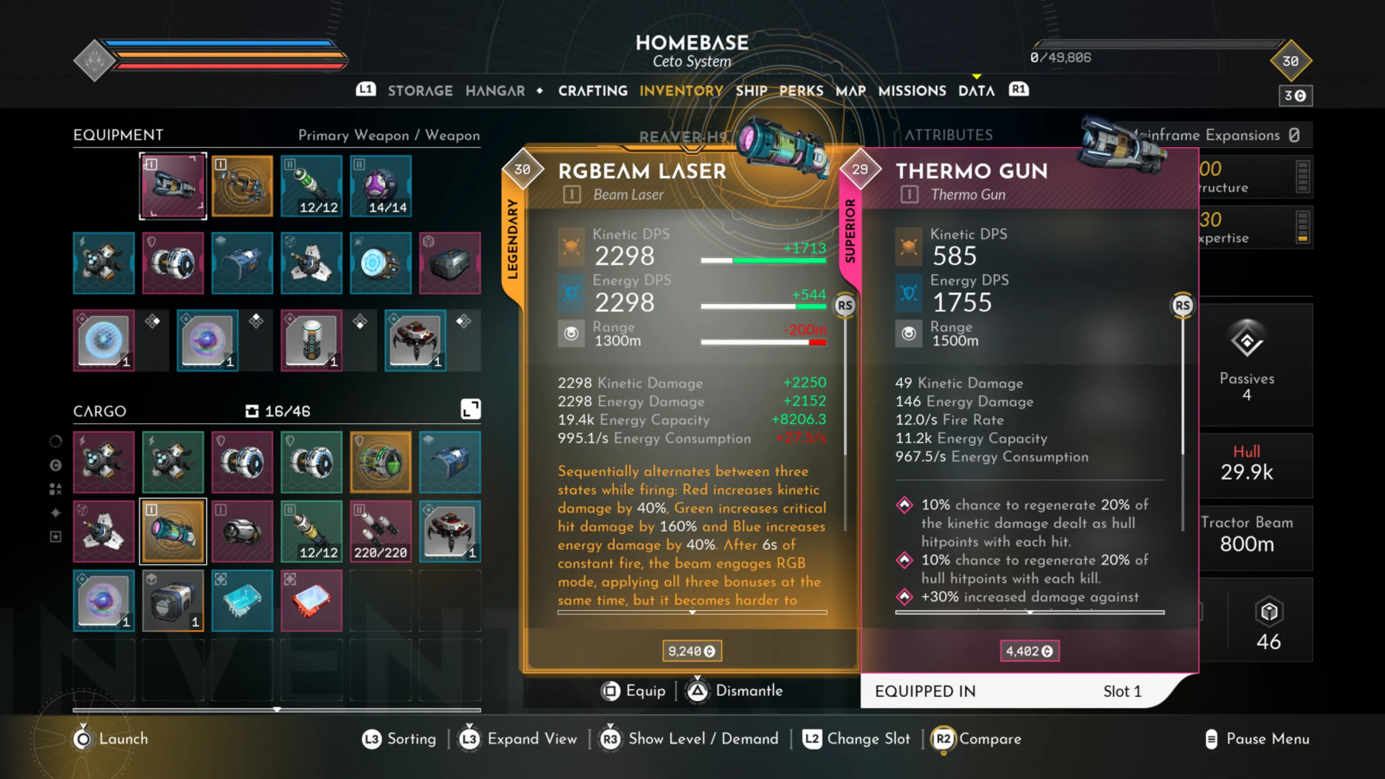 Collect a wide variety of weapons to destroy your enemies within this open-world spaceship looter shooter.