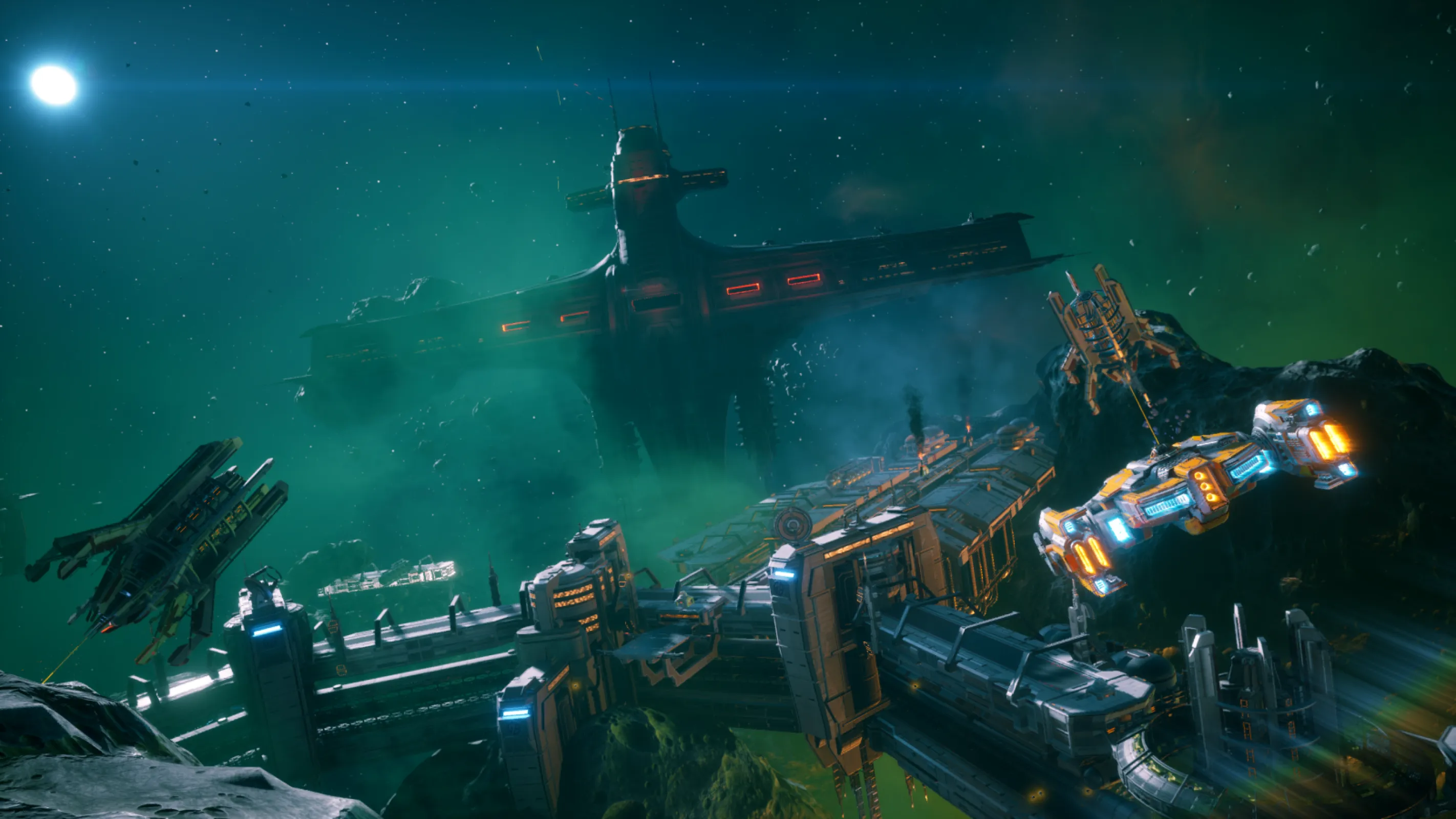 Battle against a giant warship over the course of a new storyline.