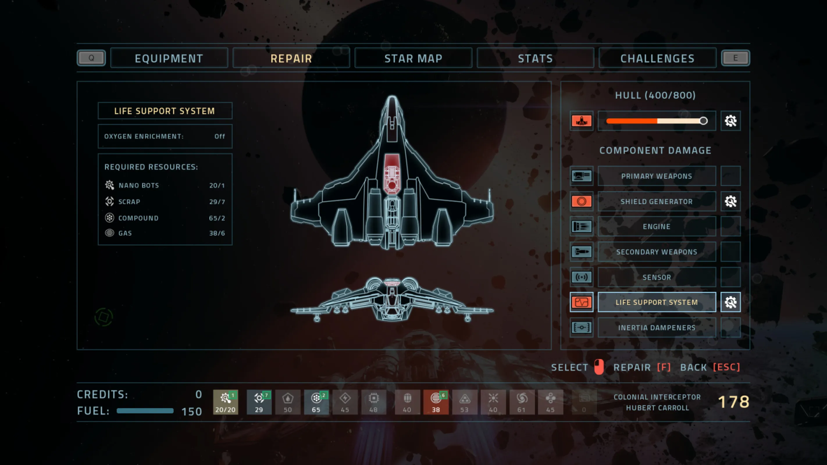 Choose from a variety of updgradeable ships as you battle through star systems filled with danger.