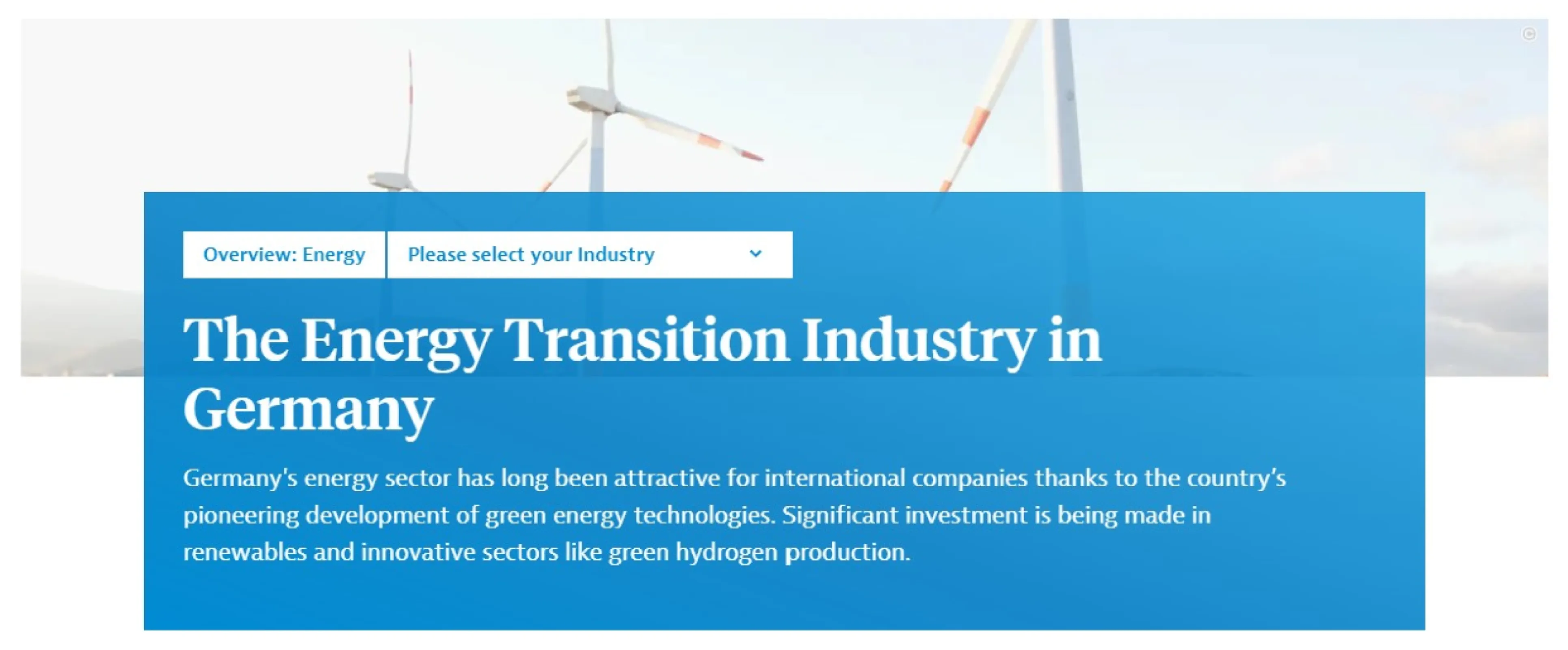 The Energy Transition Industry in Germany