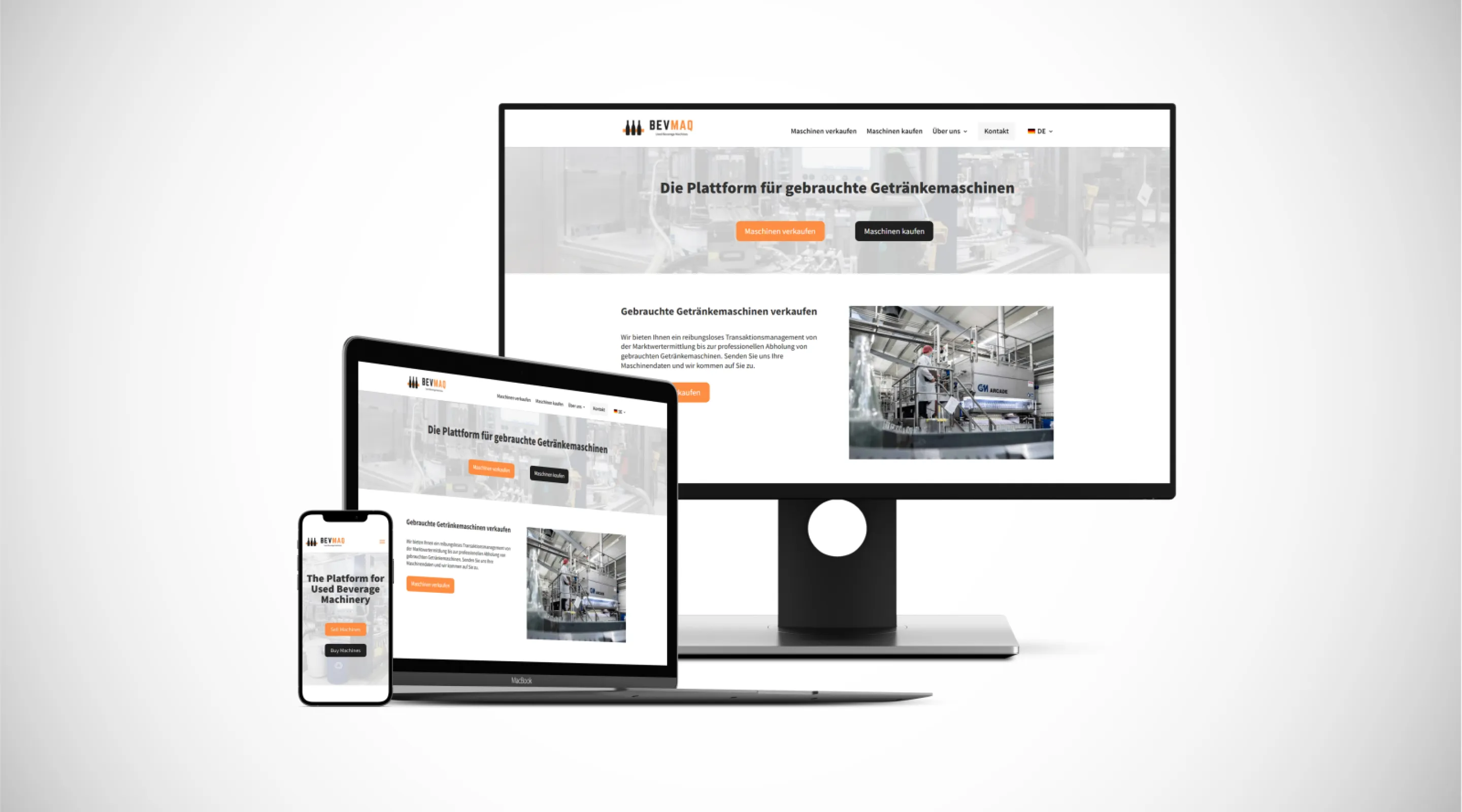 BEVMAQ's Online Platform for Used Beverage Machines
