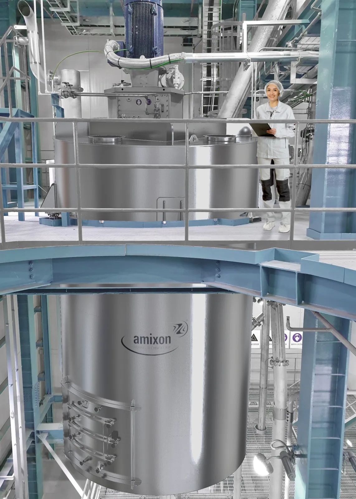 Gyraton® silo mixer with 50,000 l usable volume