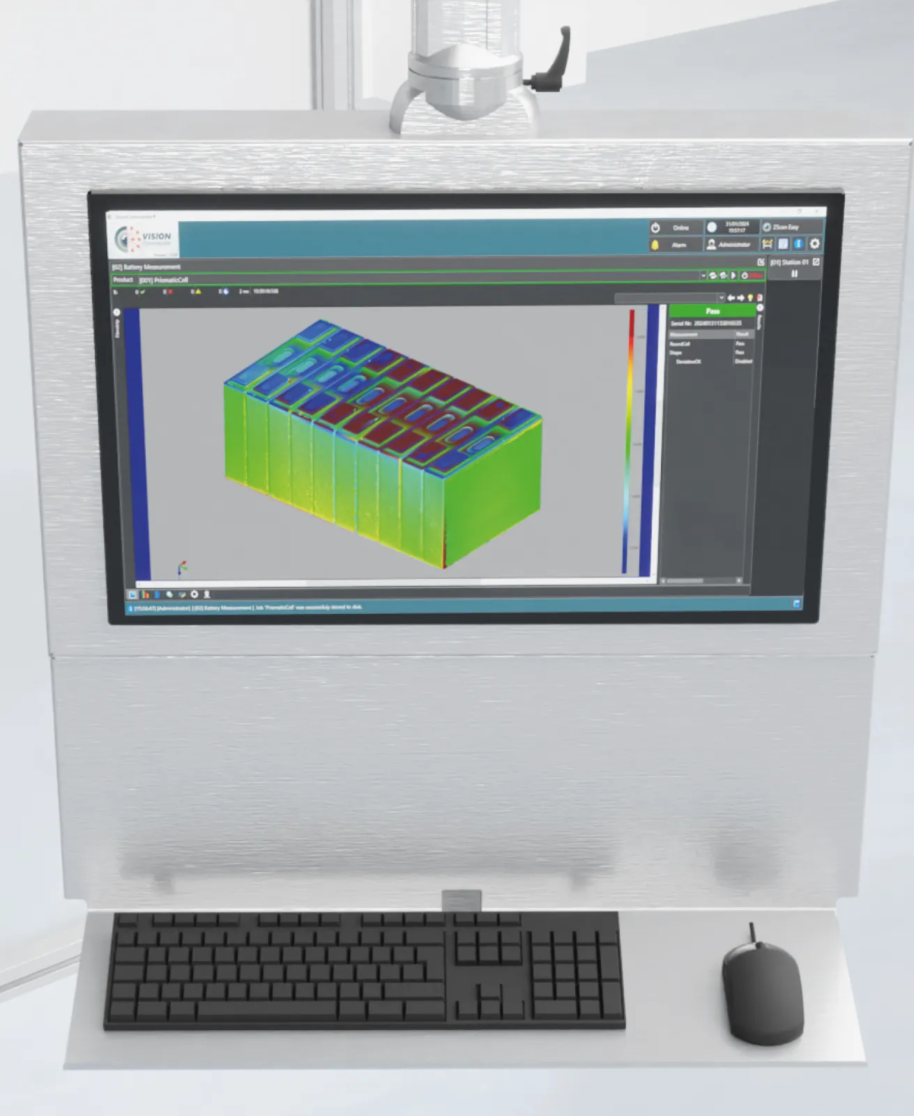 Dimensional and geometrical verification ensures that battery cells, packs, and modules have the correct height, width, thickness, flatness, and alignment.