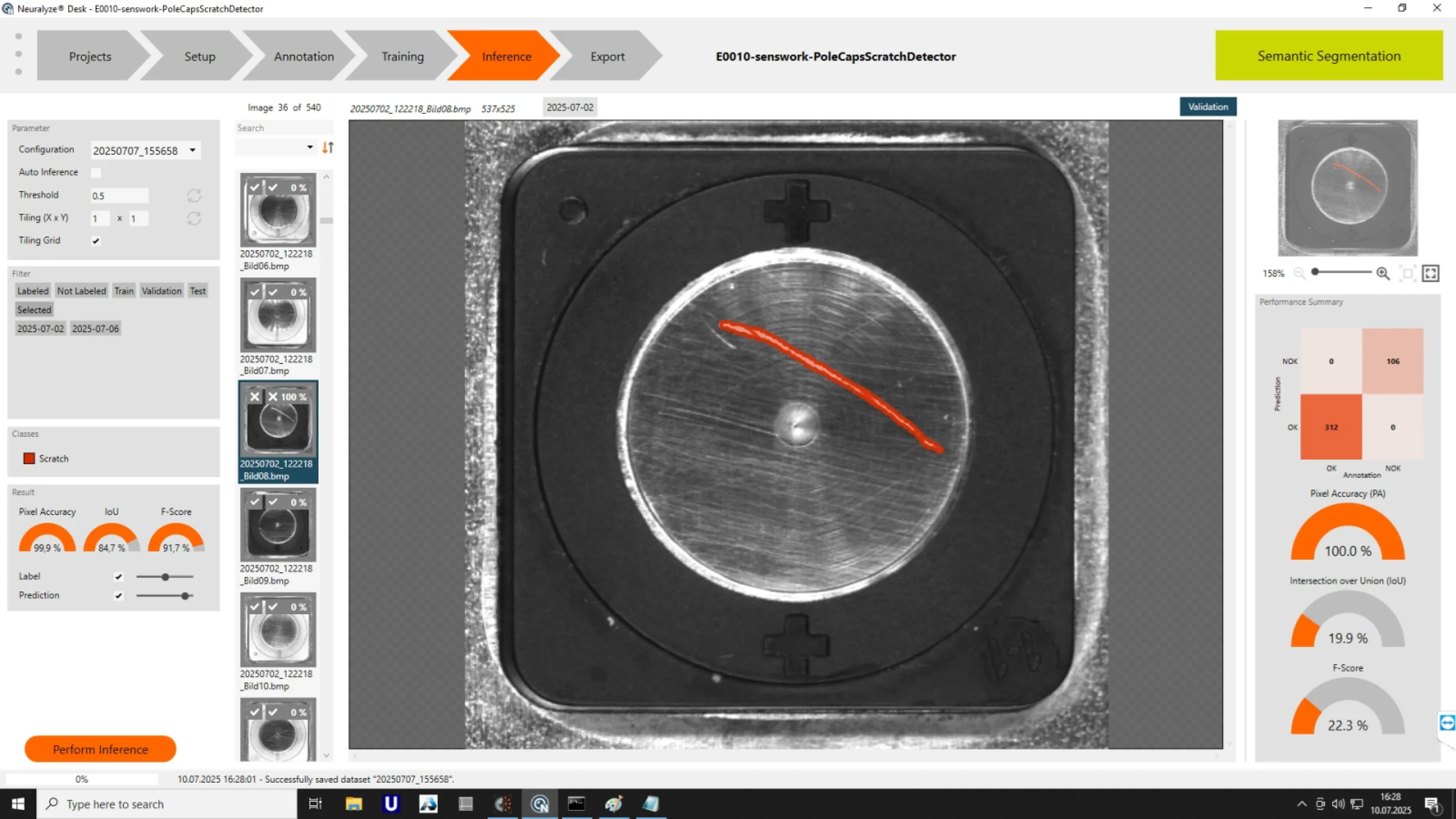 Before welding, we use surface analysis, 2D/3D vision, and AI to check the battery cell connections for contamination, correct geometry, precise alignment, and intact surfaces.