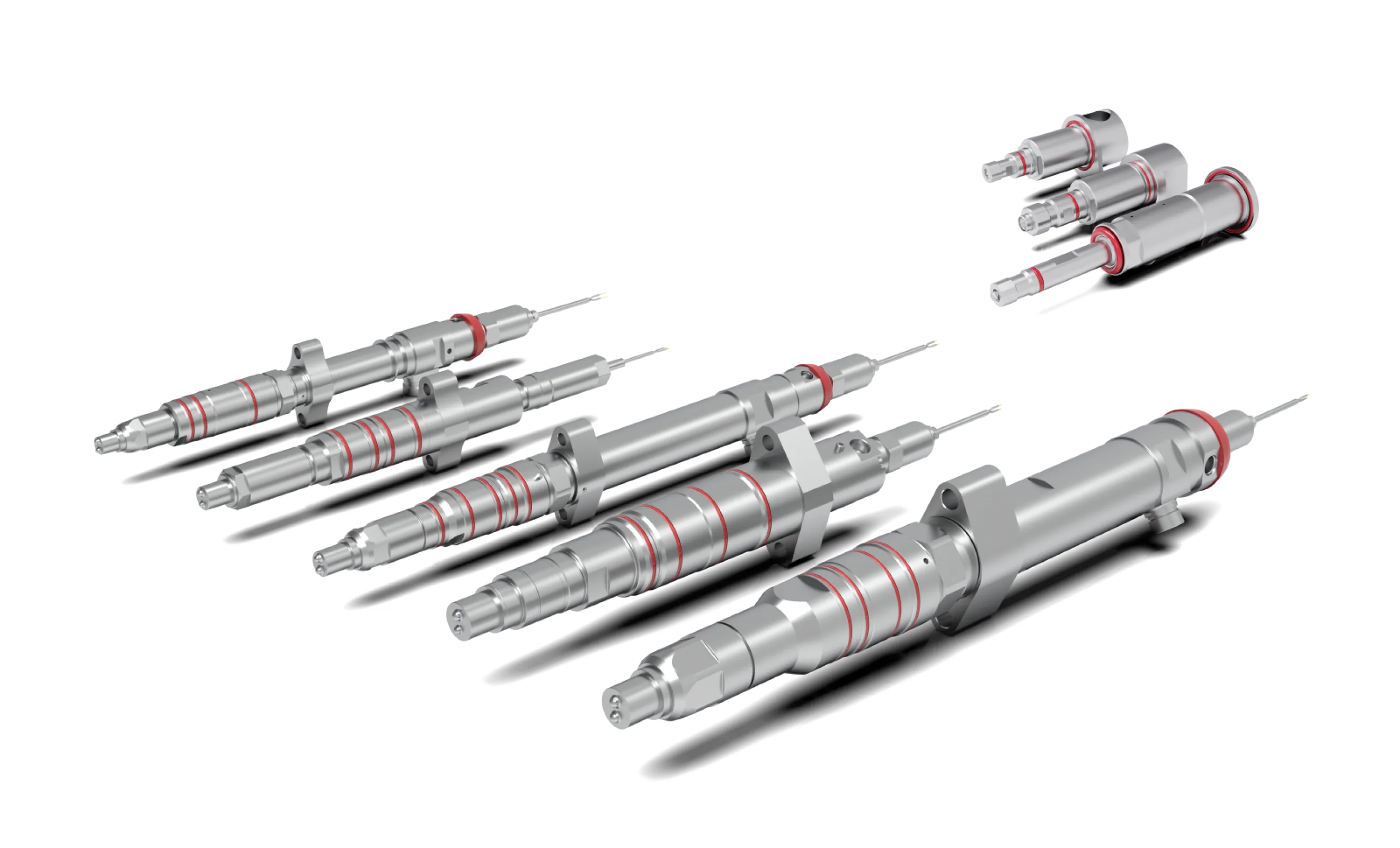 High-Pressure Dual-Fuel Injector Family and Medium-Pressure Injector Family