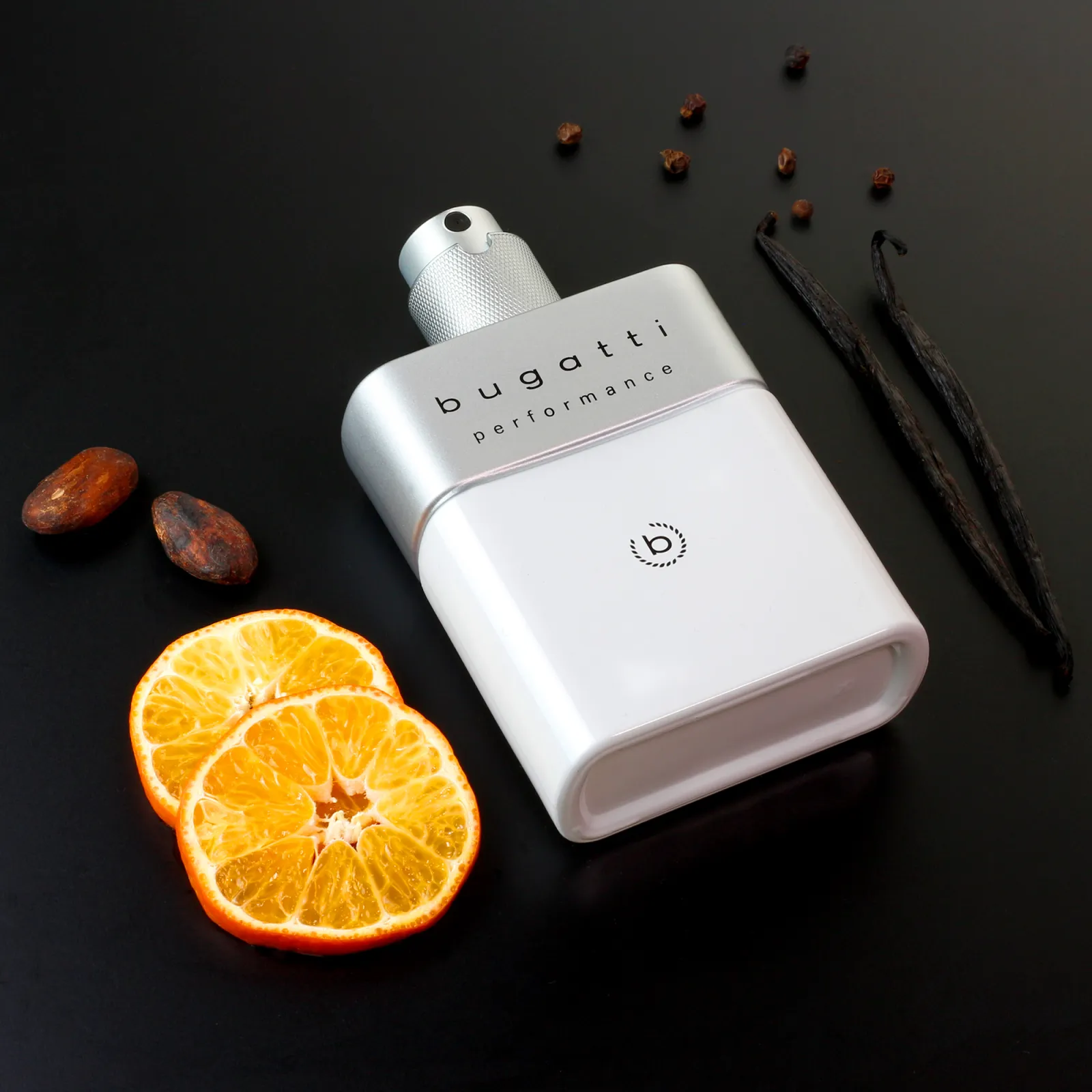 Bugatti Performance Silver Metal for him EdT - Ingredient Shot