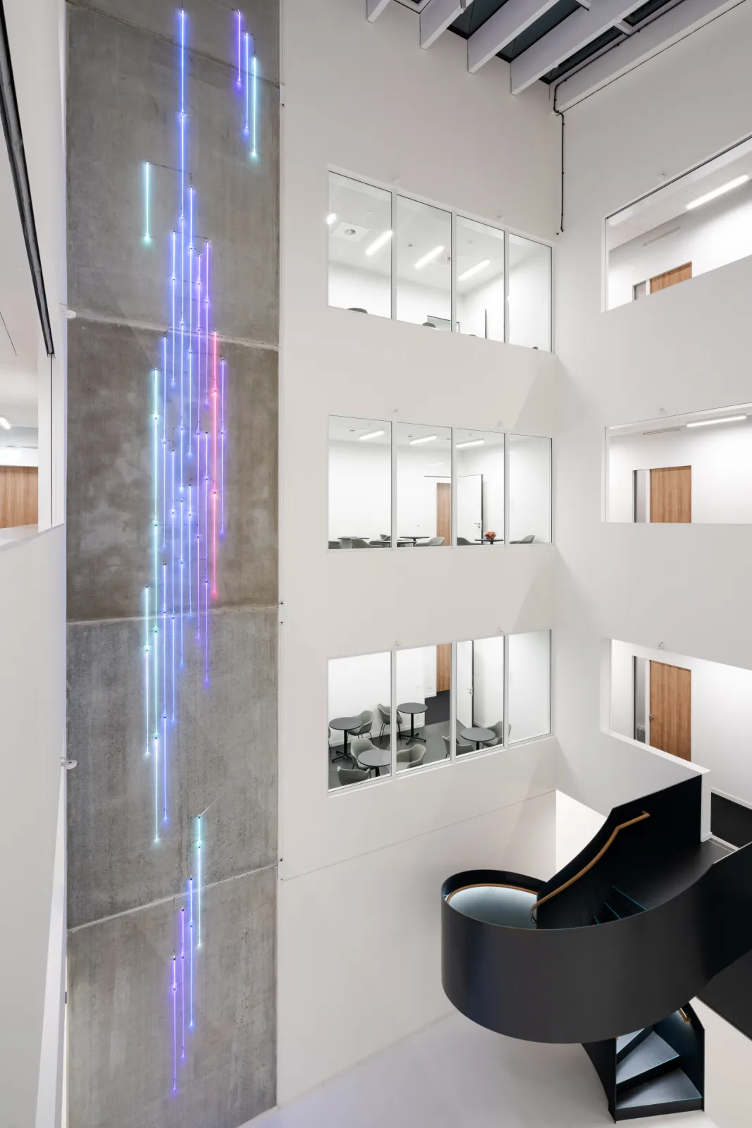 Inside the main SLB building.