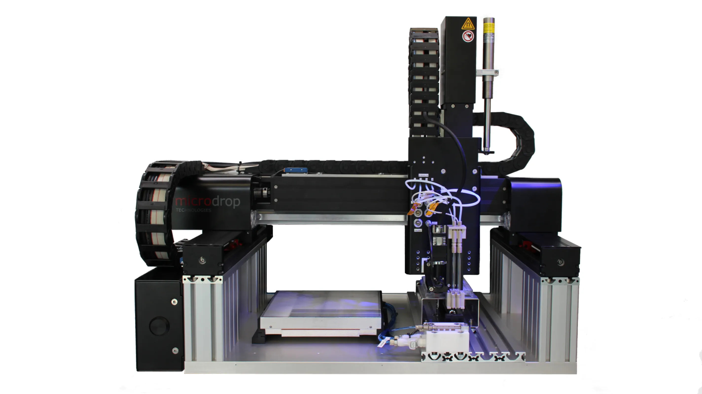 Autodrop Gantry II – Printing System: Run up to 4 Microdispensing heads or pipettes in parallel.