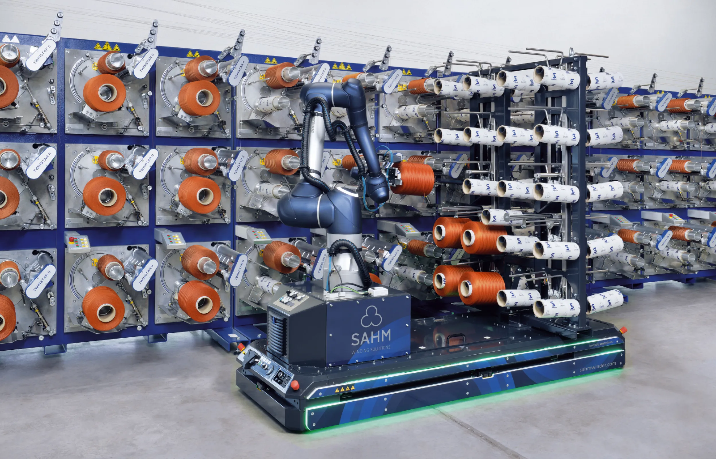 SAHM CB1 - Mobile, automatic bobbin and transport system