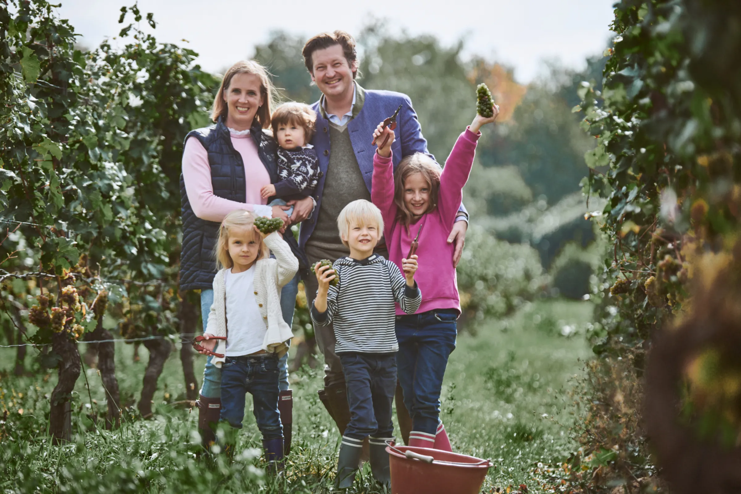 Baron Frederik zu Knyphausen and his family