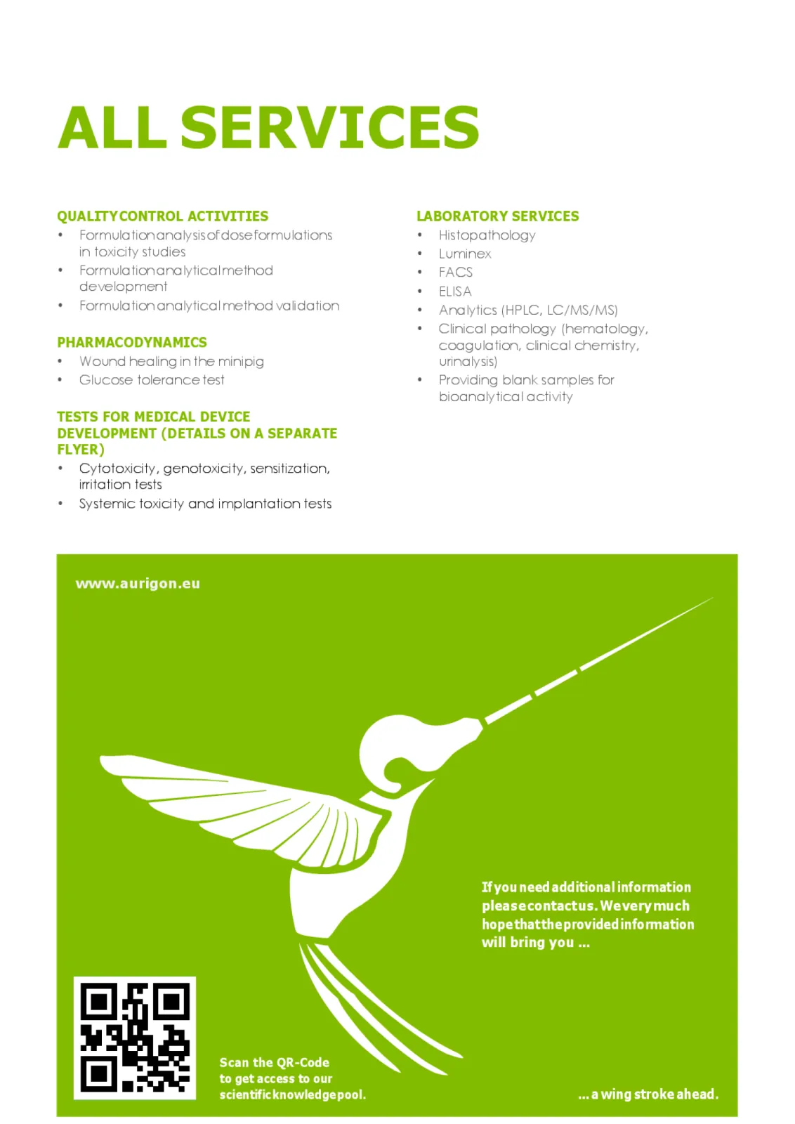 Flyer "All services" - page 4