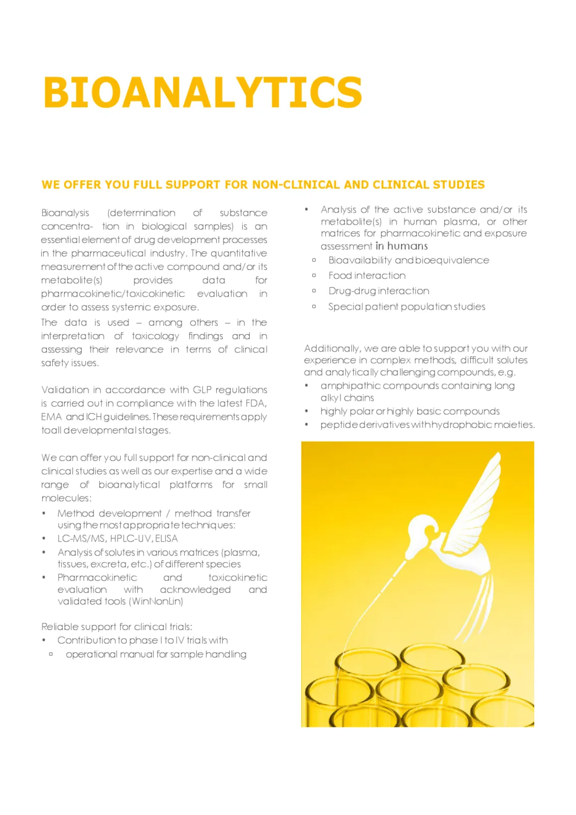 Flyer "Bioanalytics" - page 2