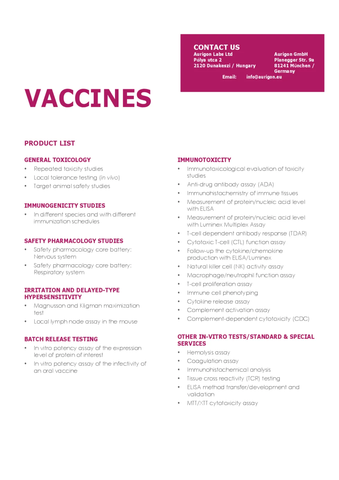 Flyer "Vaccines" - page 3