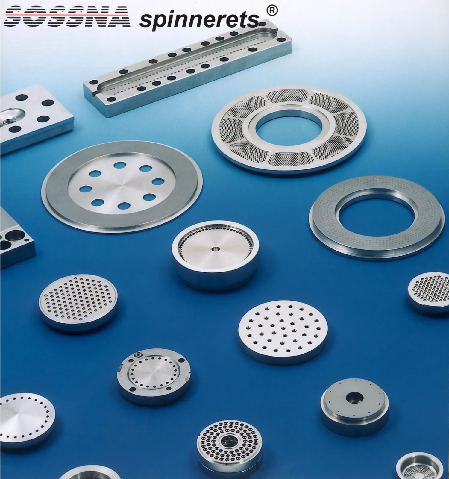 Spinnerets for bicomponent spinning