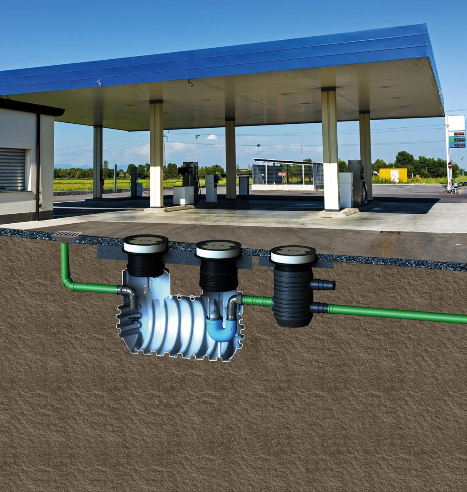 Light fluid separator Diamant