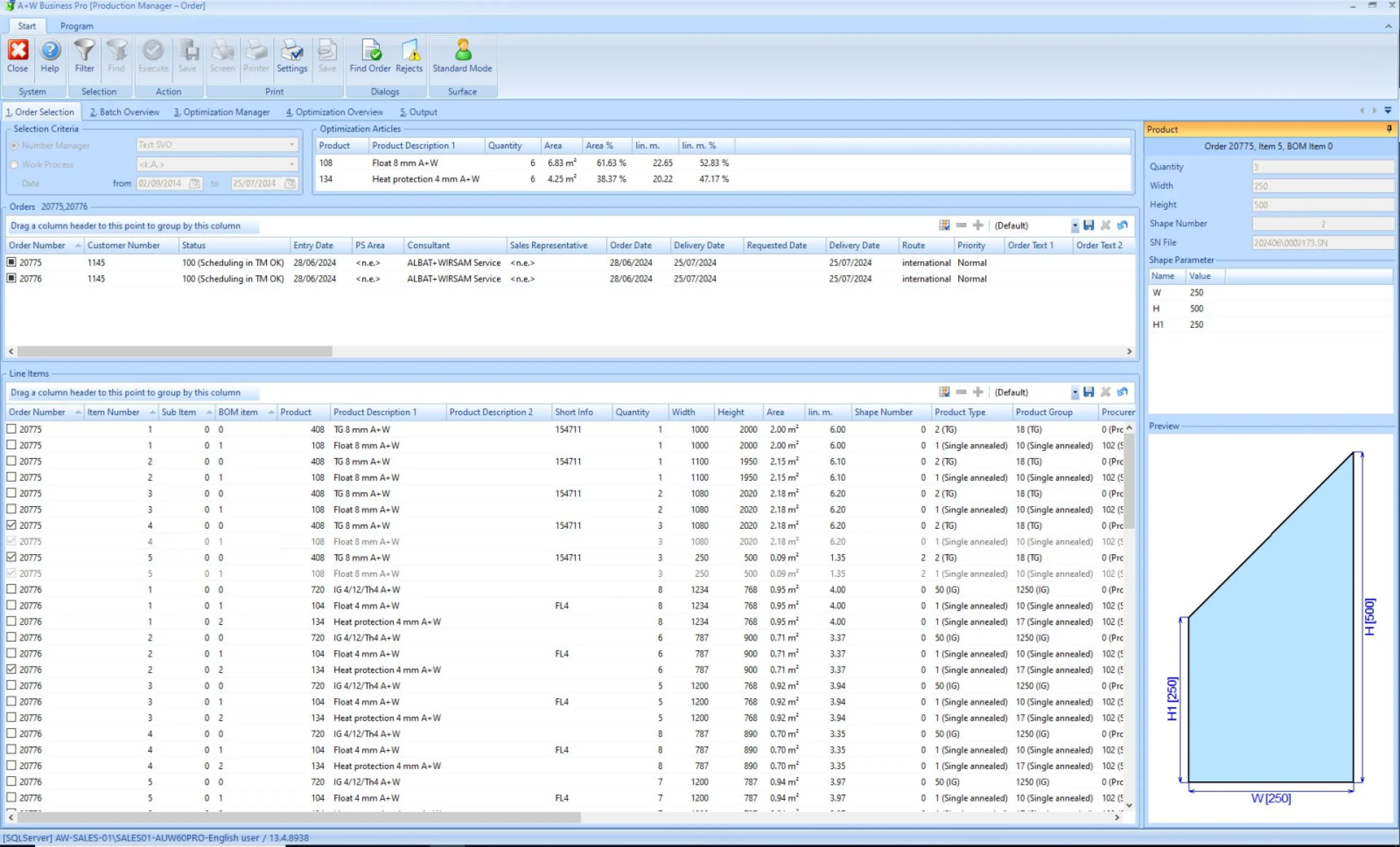 A+W Business Pro - Production Manager Overview