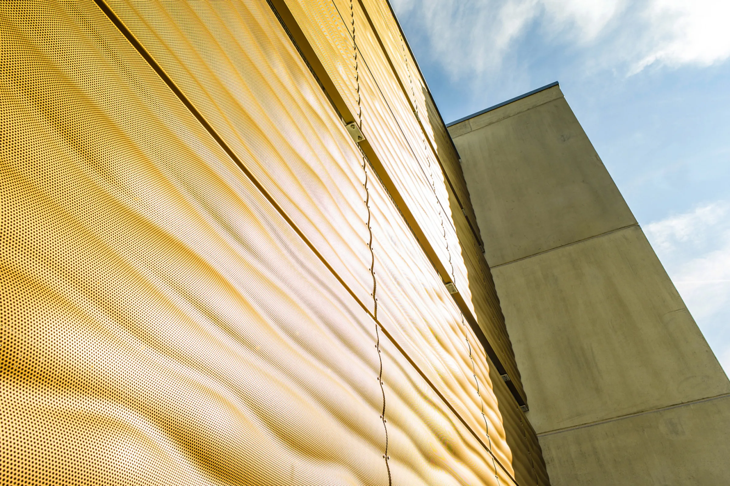 Wave opulent perforated colored - Parking area Lauchringen Germany