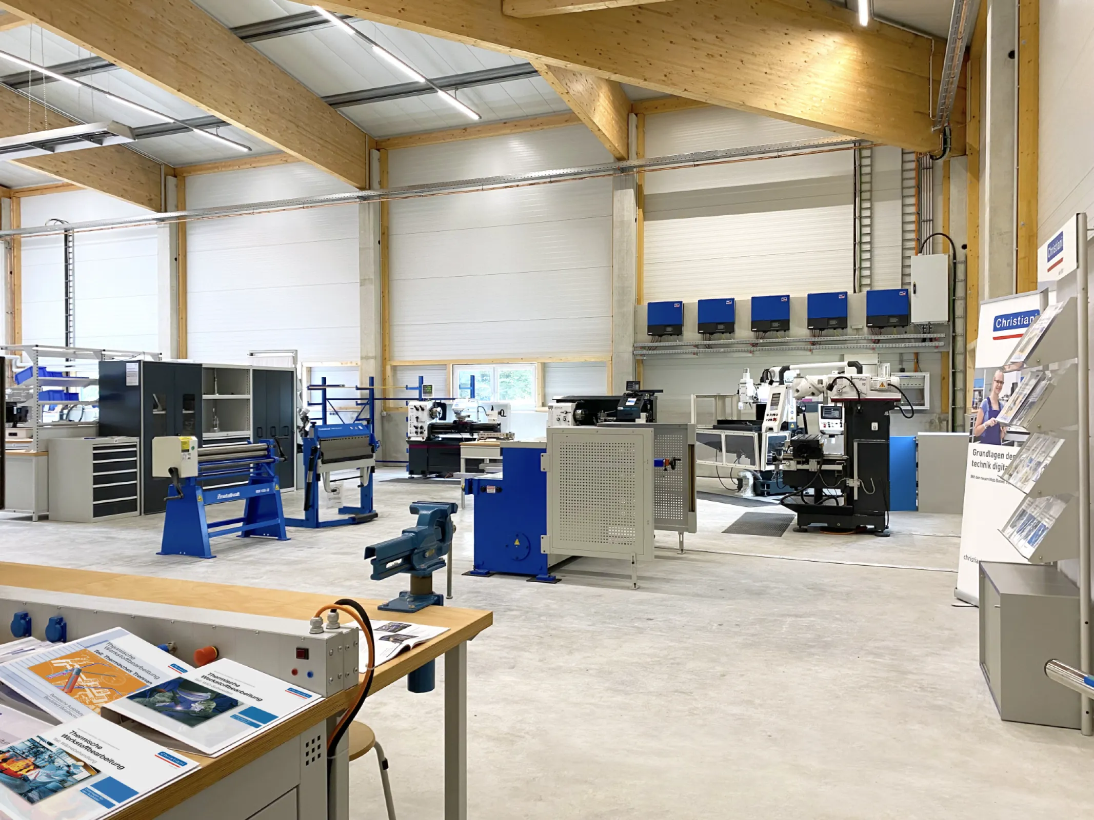 Our competence centre in Landsberg/Lech, near Munich, with teaching systems for vocational training