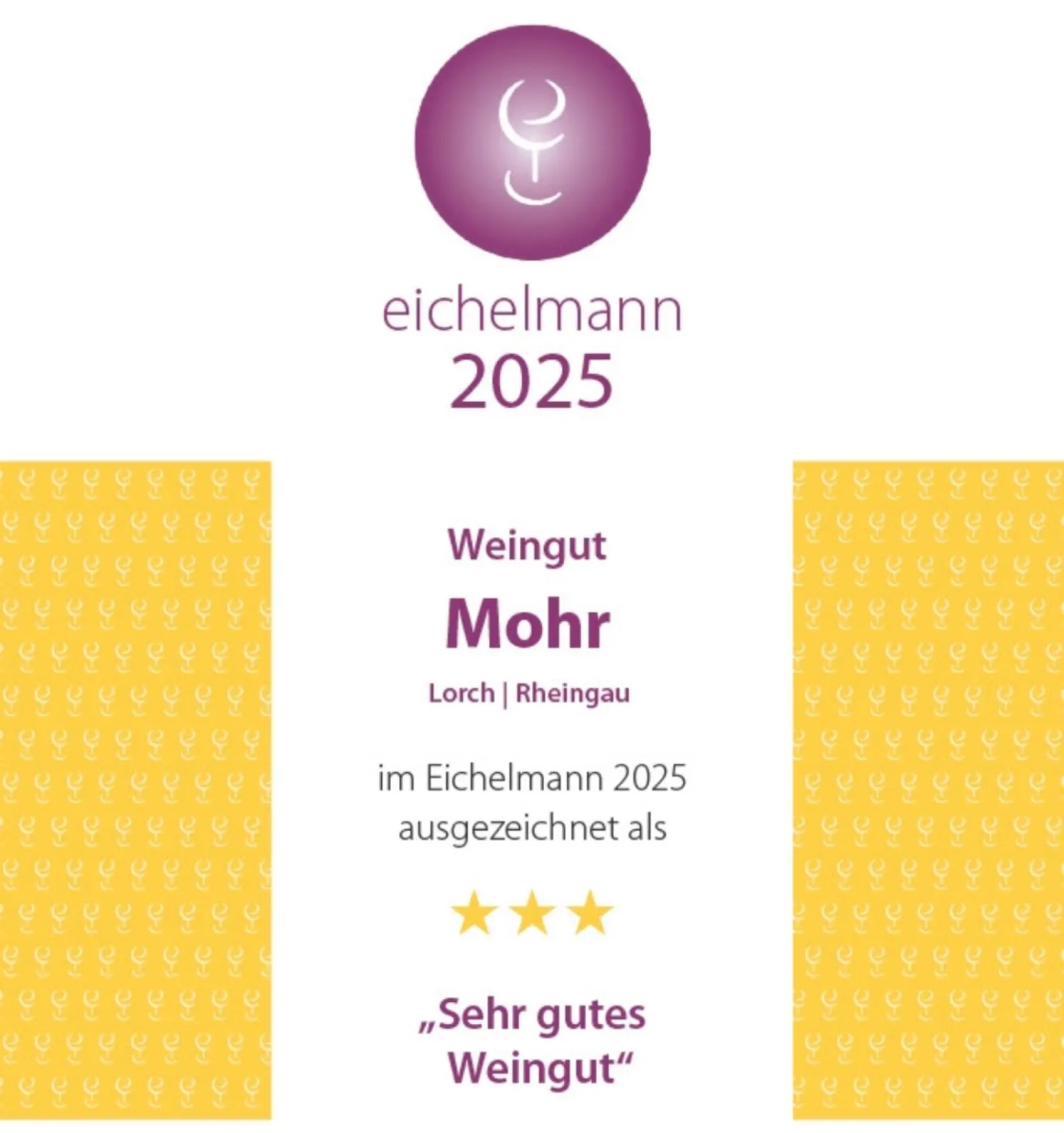 Weingut Mohr - decorated as "very good winery"