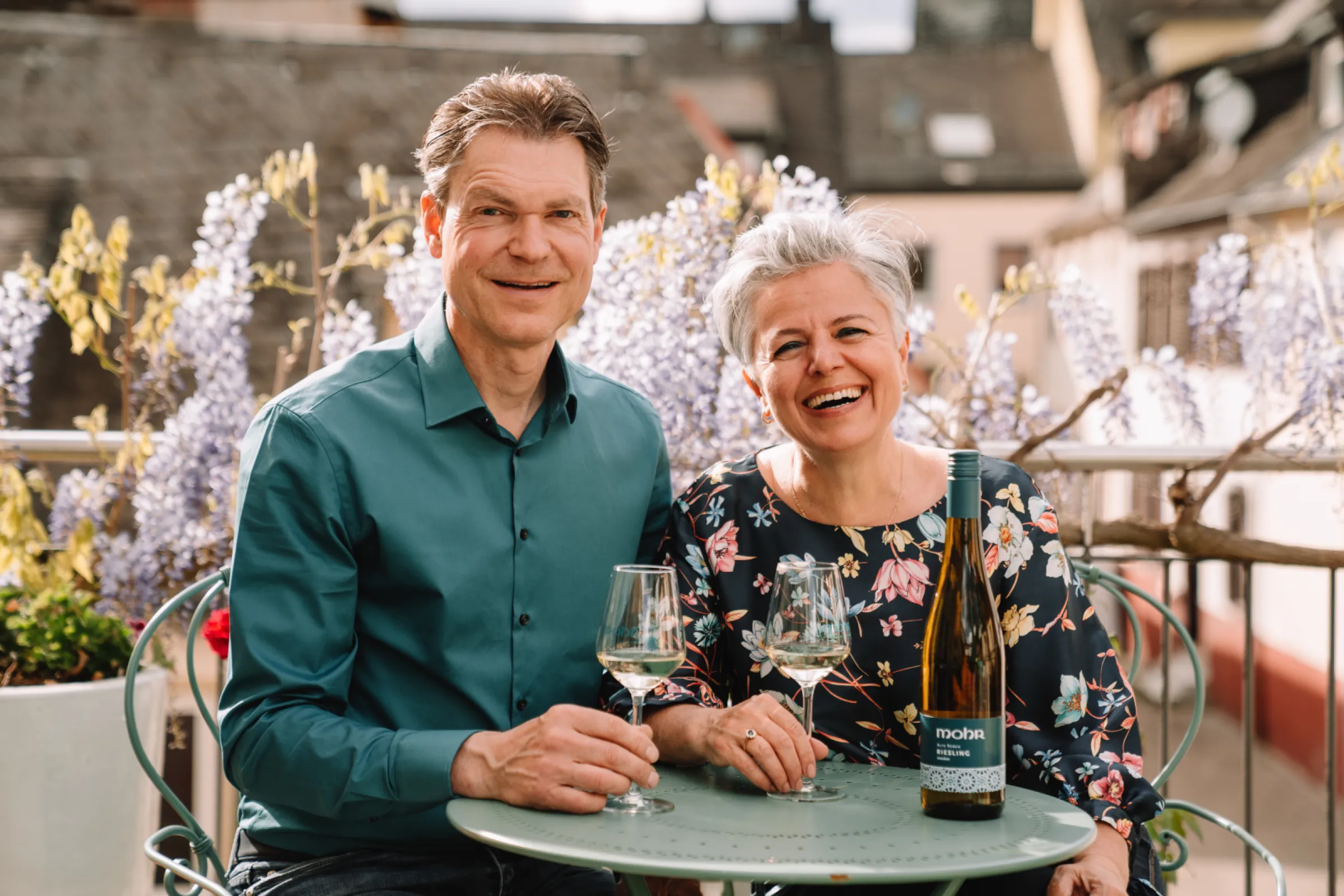 Jochen and Saynur - the dedicated owners of Weingut Mohr