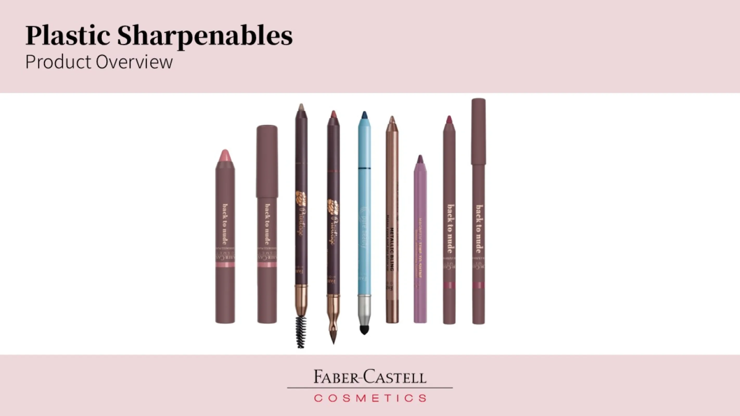 Our range of sharpenable plastic pencils - from slim to jumbo to mini formats