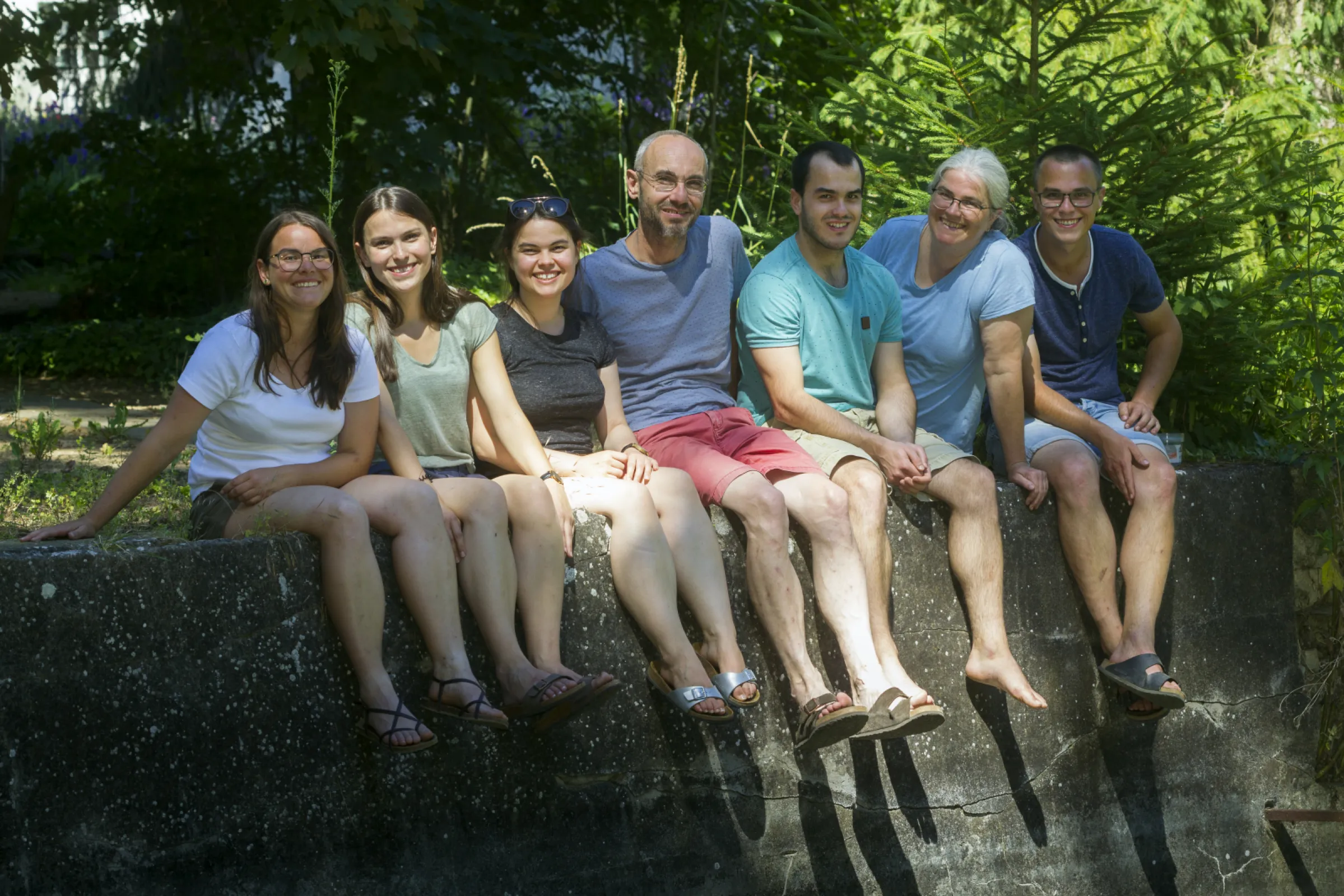 Winemaking is a family affair for us. The Meiser Family: Doris and Frank with their sons and daughters.