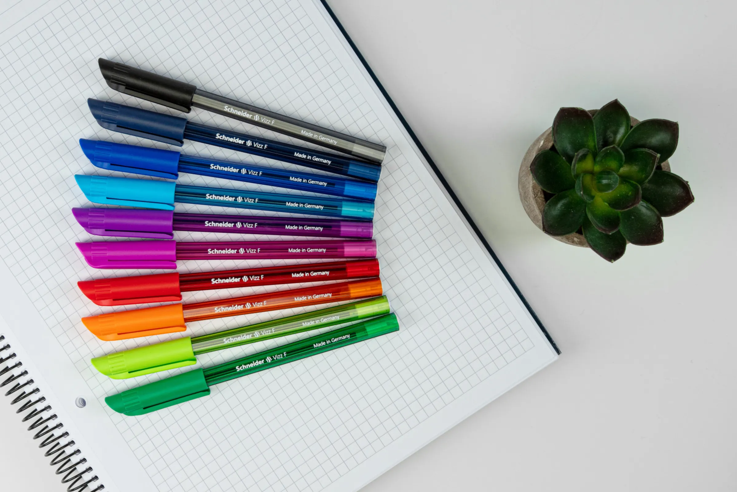 Vizz ballpoint pen in ten colours