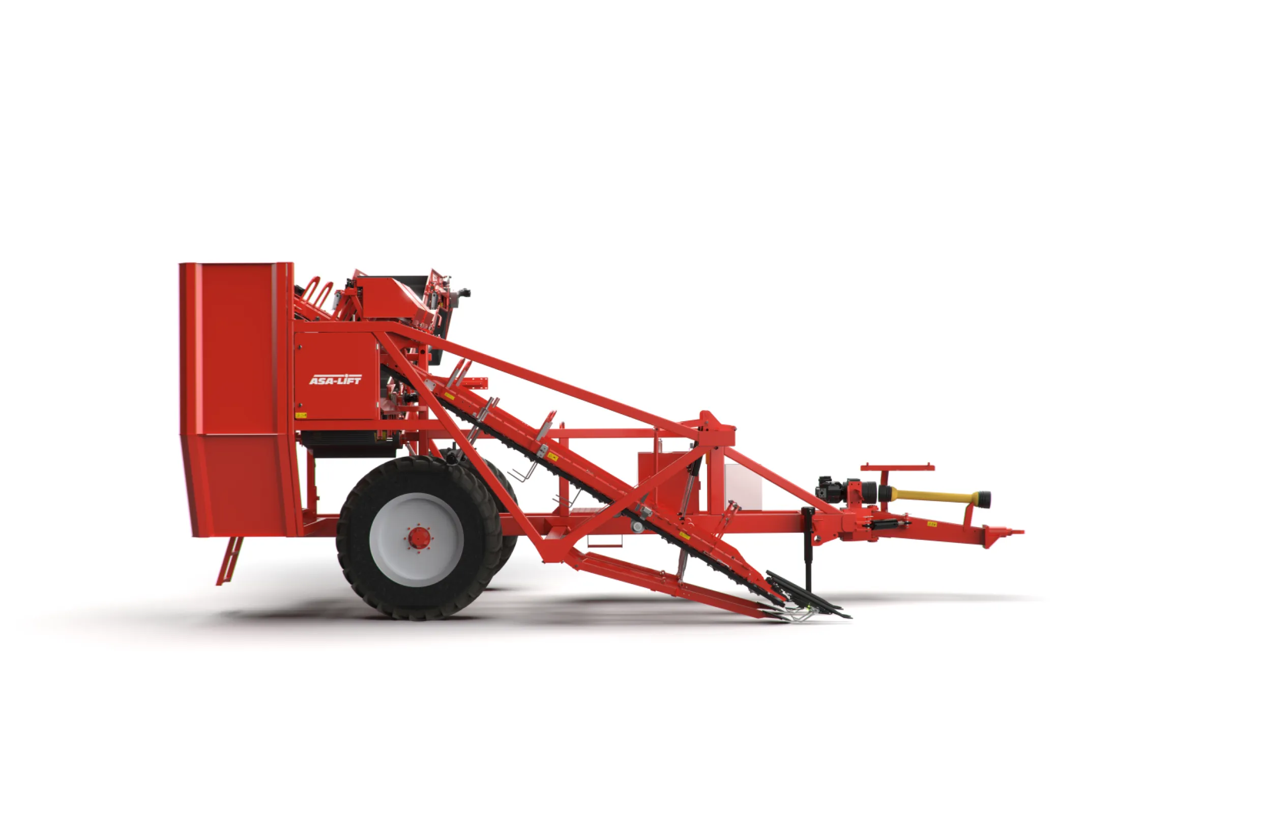 T-100DF - Single row, trailed, with cart elevator