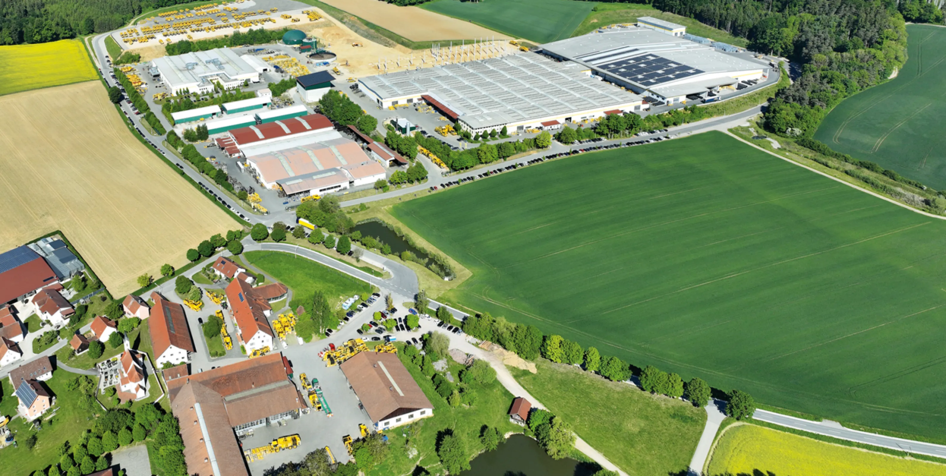 ROPA in Sittelsdorf, Germany. The company premises currently comprise 30 ha.
