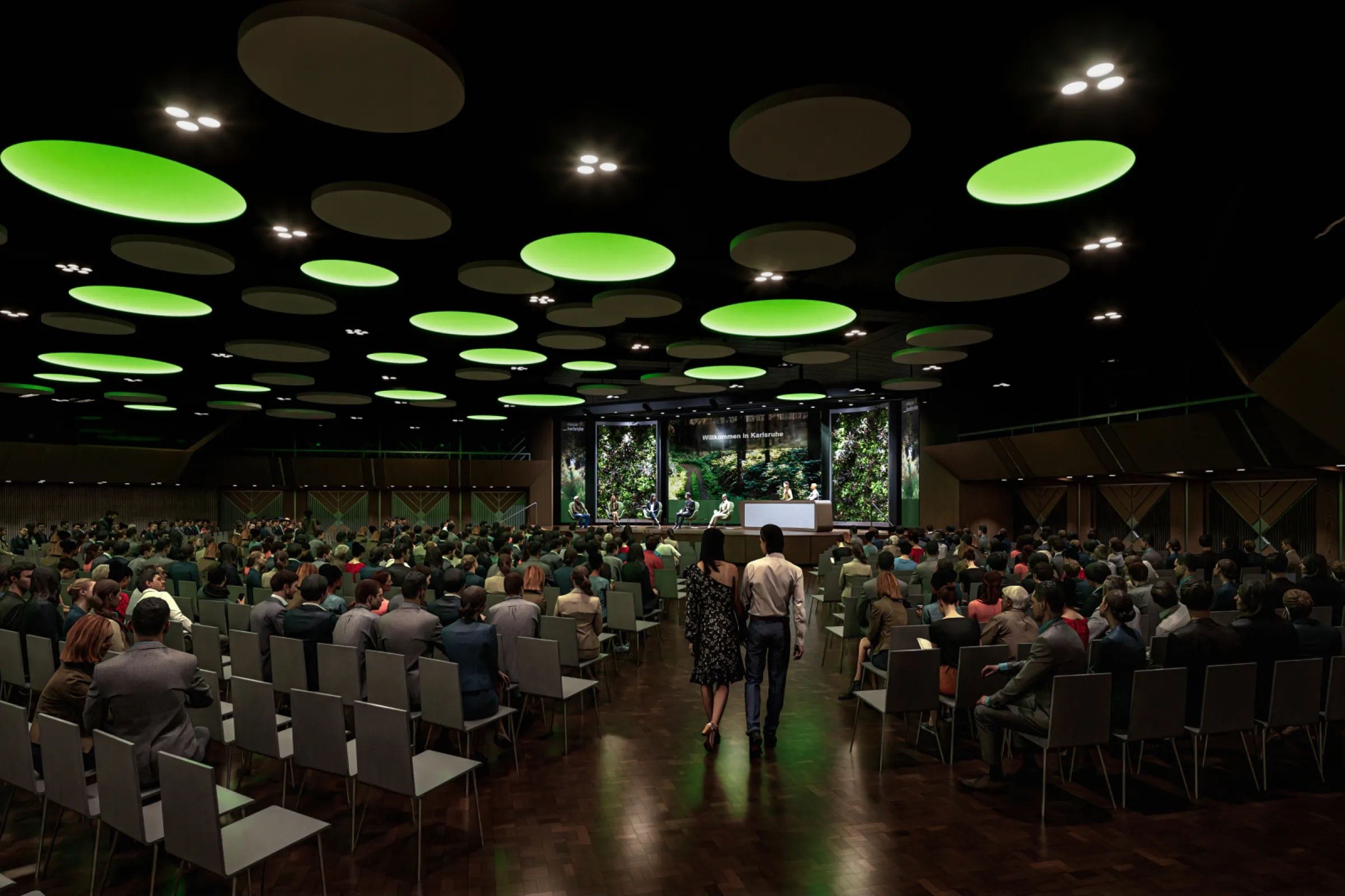 The Weinbrenner-Saal with impressive lighting effects