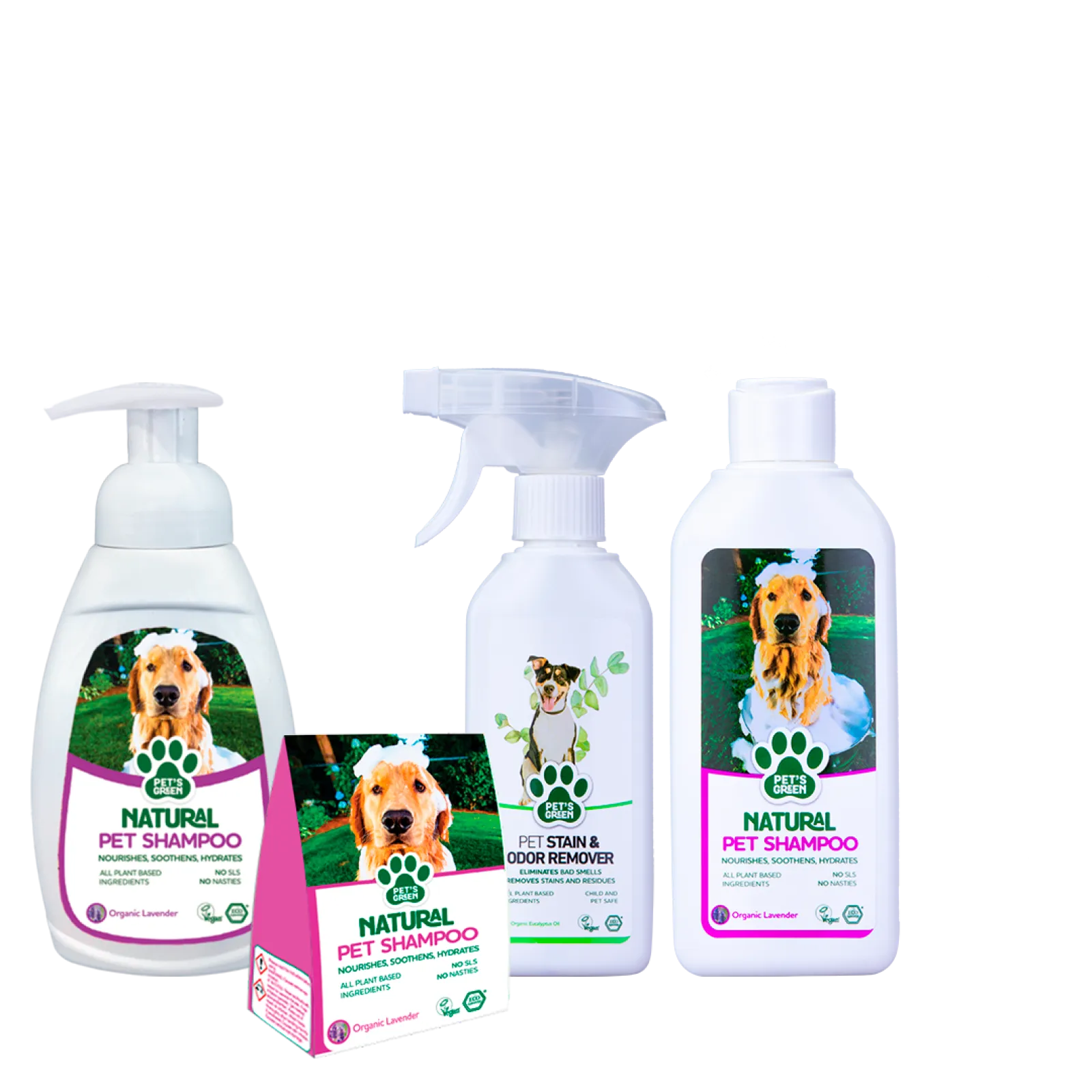 Pet Shampoos * Odor & Stain Remover * Pet Shampoo Refill Tabs