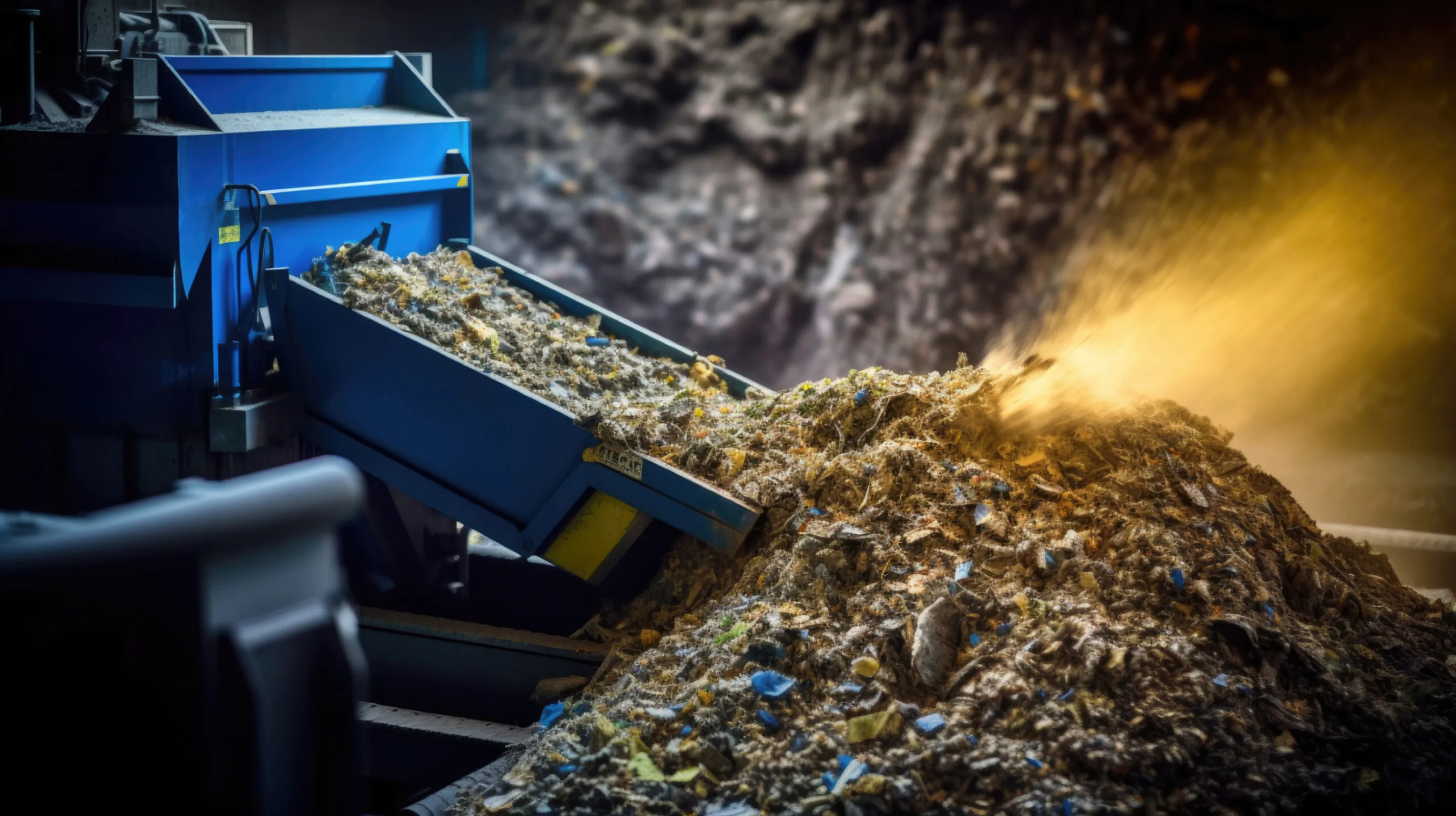 Treatment of odor nuisance in the waste sector