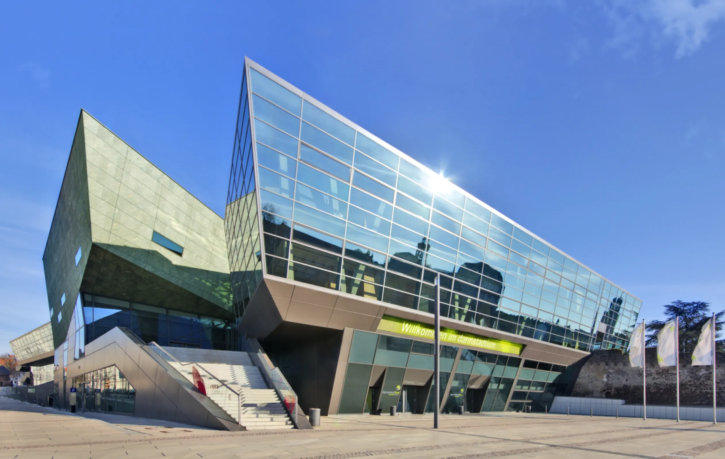 darmstadtium - front view with main entrance