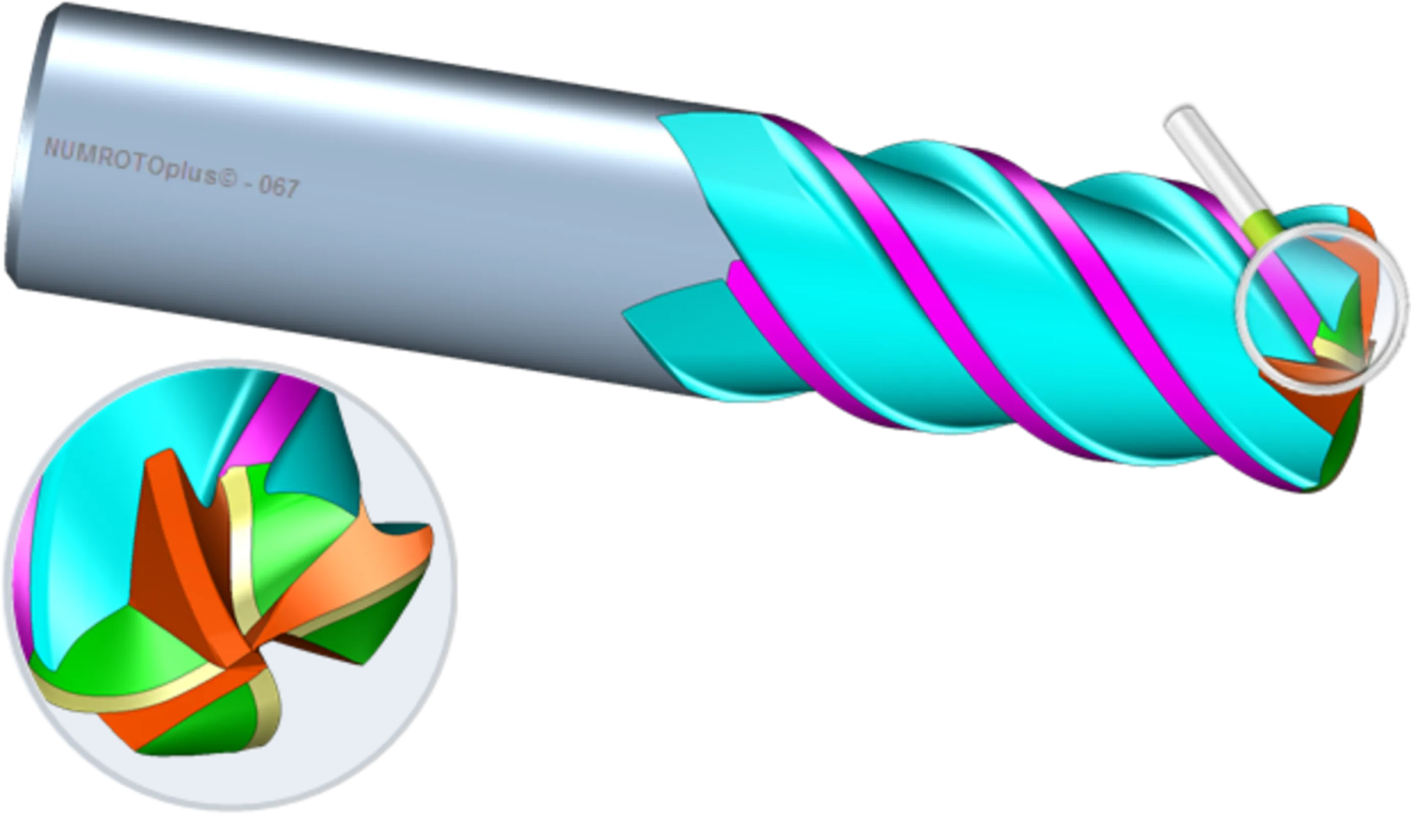 Milling cutter with a double radius tip