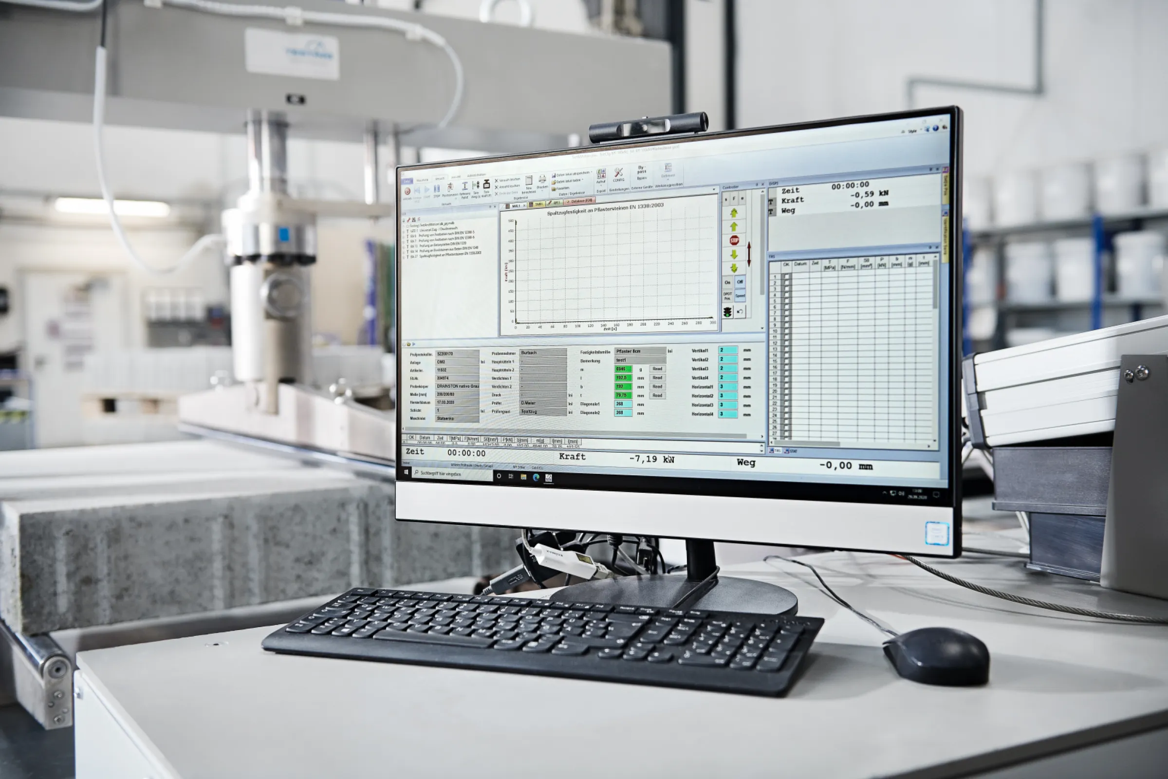 TESTING Test&Motion Software - test evalution and output of the test results with data export in all common formats or automated protocol generation with all relevant test data.