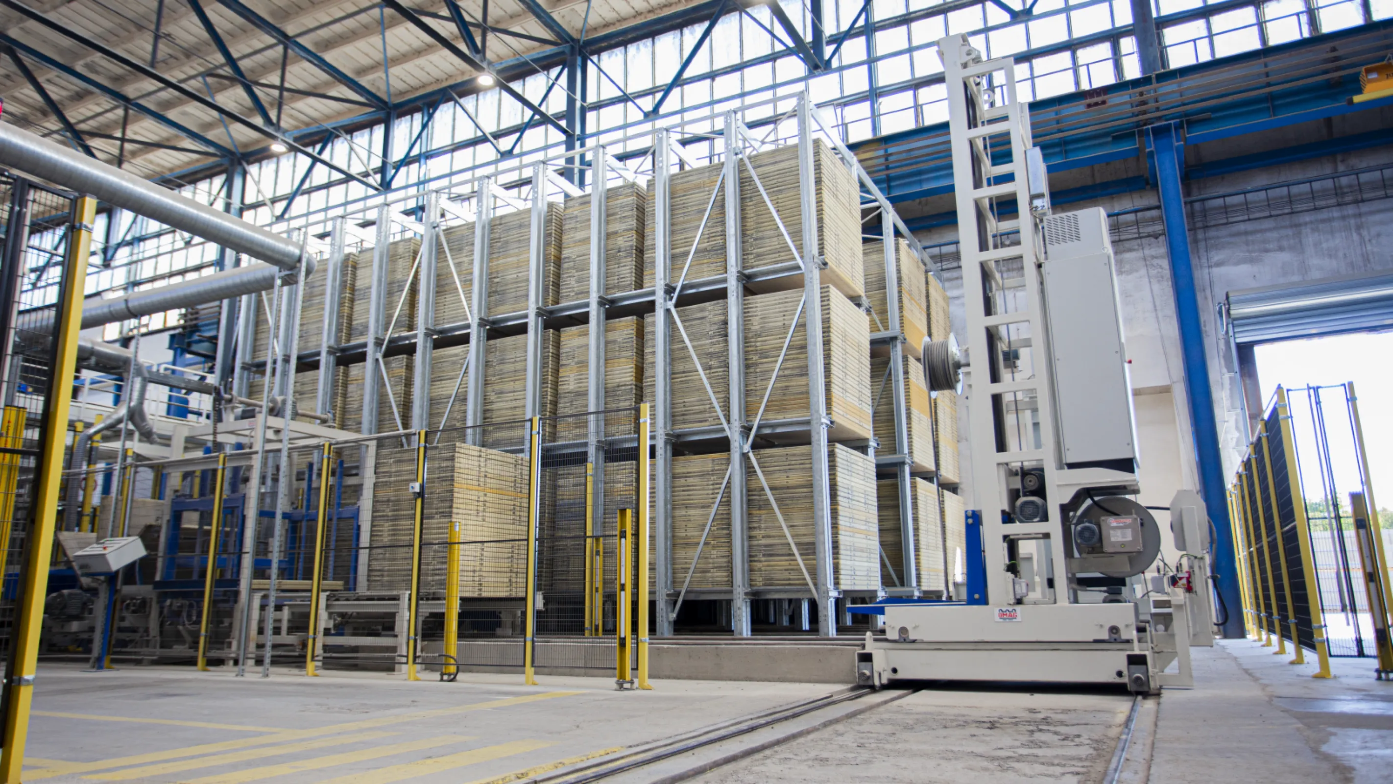 OMAG Board Pack Transfer Car with Board Buffer Rack