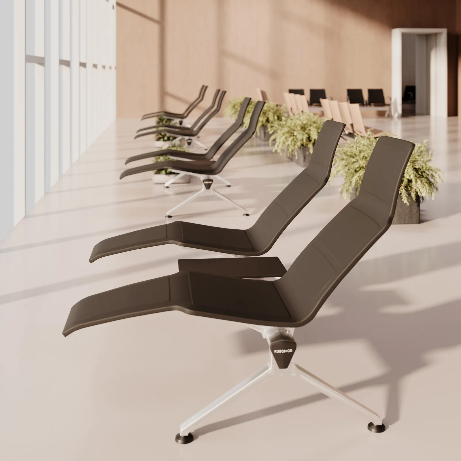 V-Travel Bench Lounger PU by Justus Kolberg, Kusch+Co