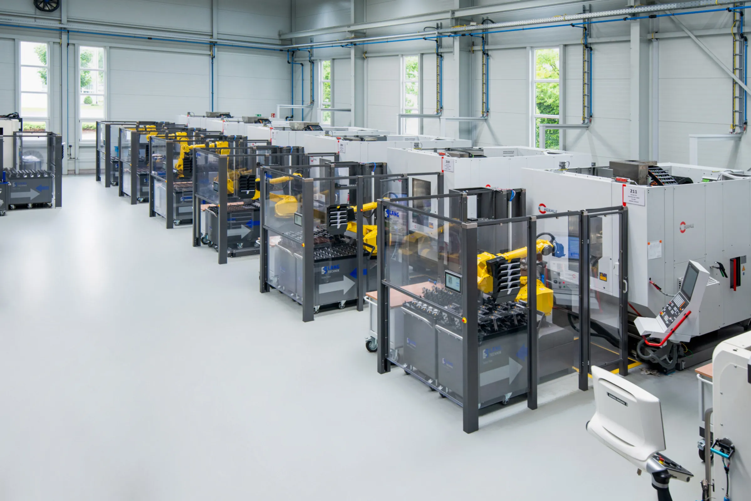 Fully automated manufacturing facilities with top-noth machinery