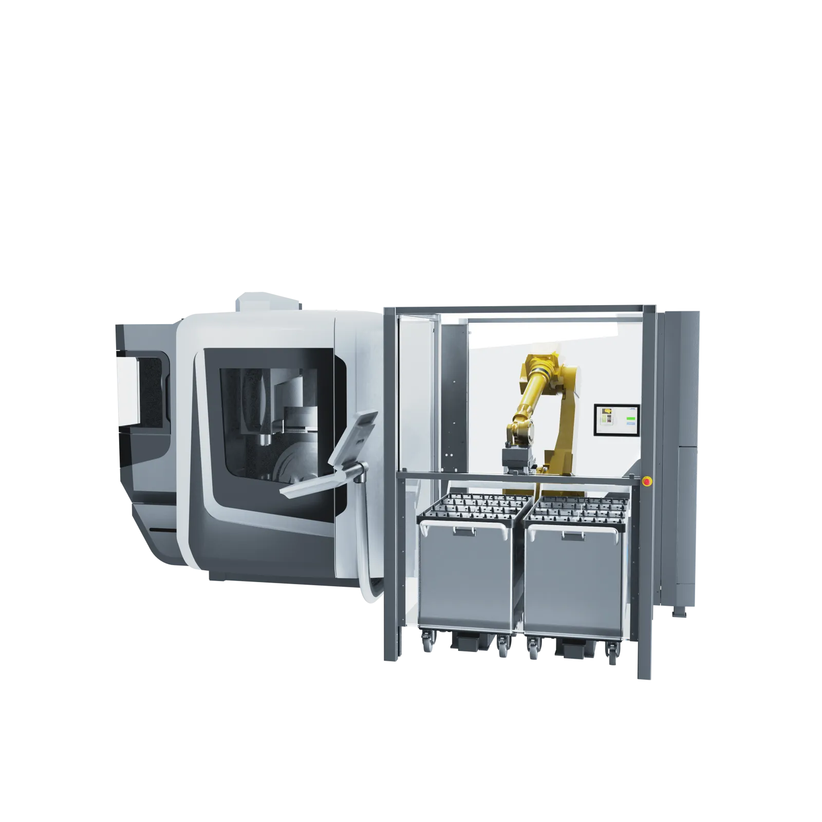 Retrofitable automation solution for all machine tools