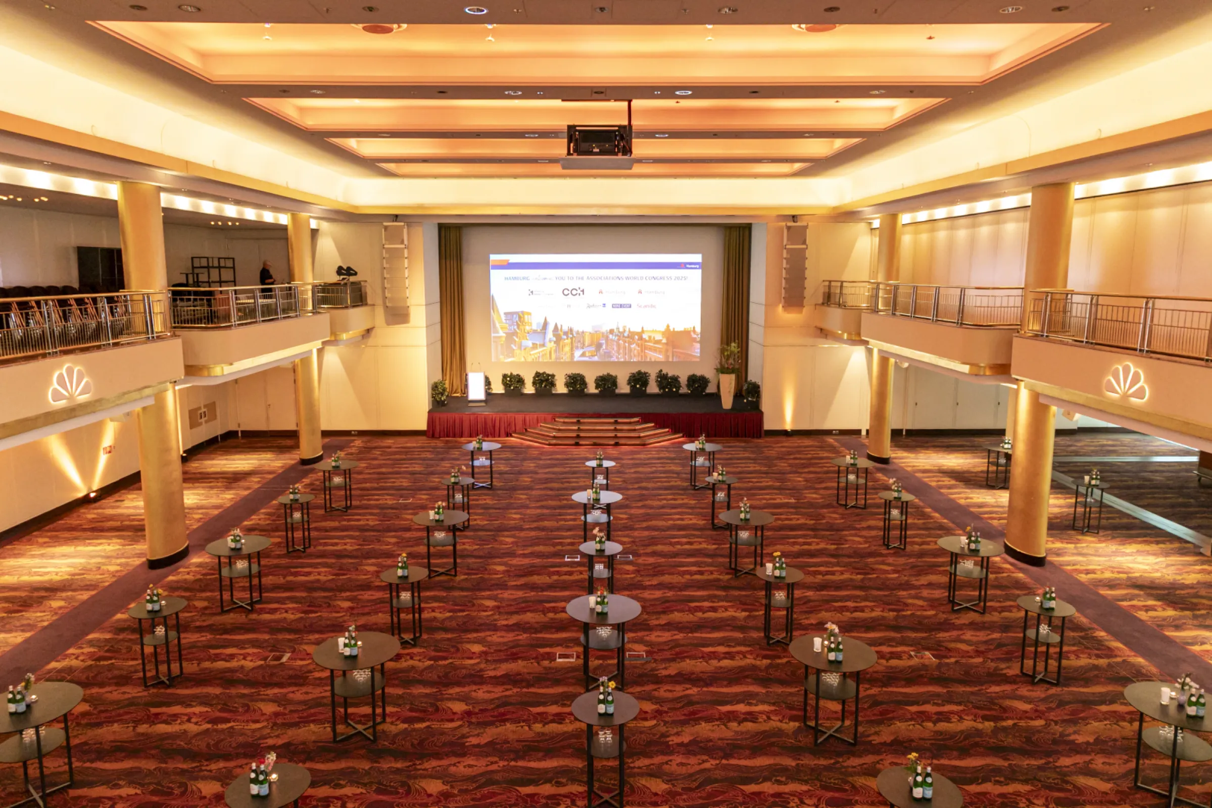 Reception Style with high tables