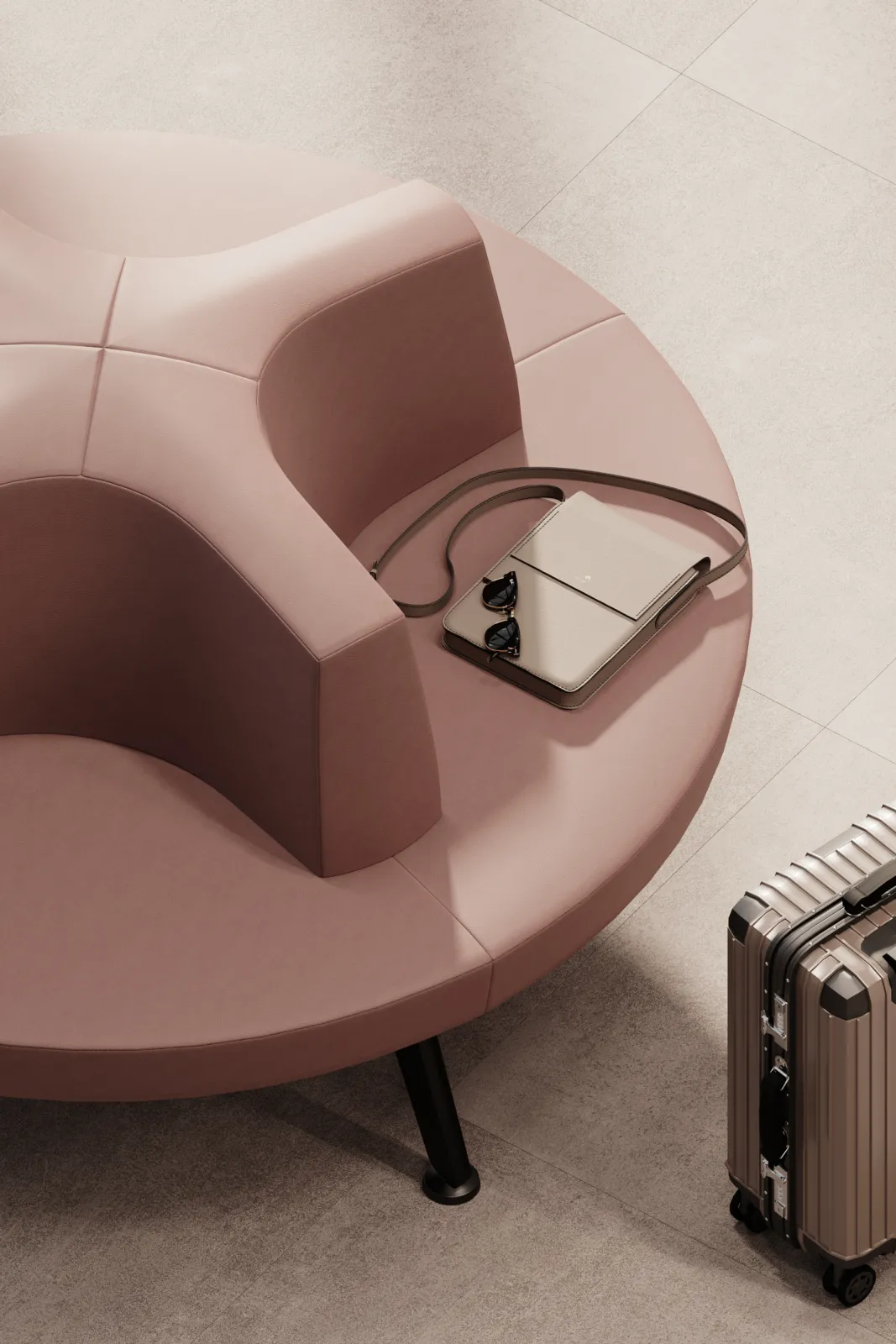 V-Travel Sofa by Justus Kolberg, Kusch+Co